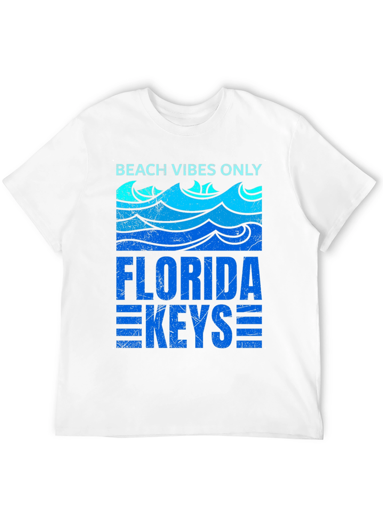 Beach Vibes Only Florida Keys Graphic T-Shirt