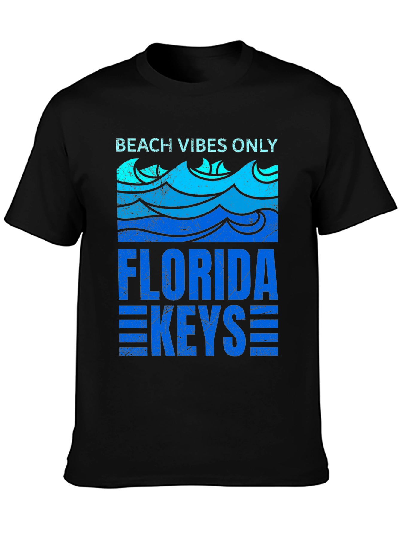 Beach Vibes Only Florida Keys Graphic T-Shirt
