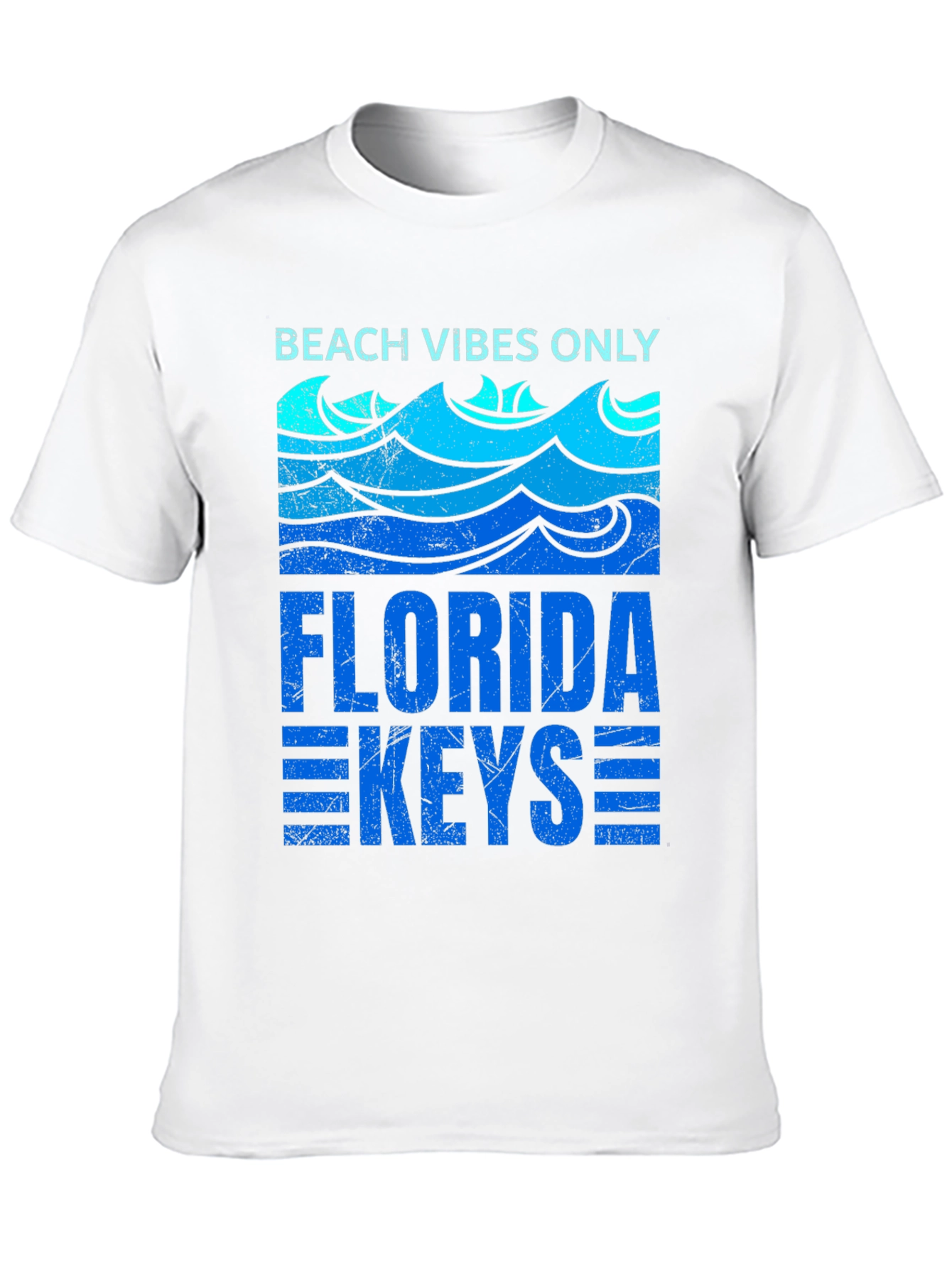 Beach Vibes Only Florida Keys Graphic T-Shirt