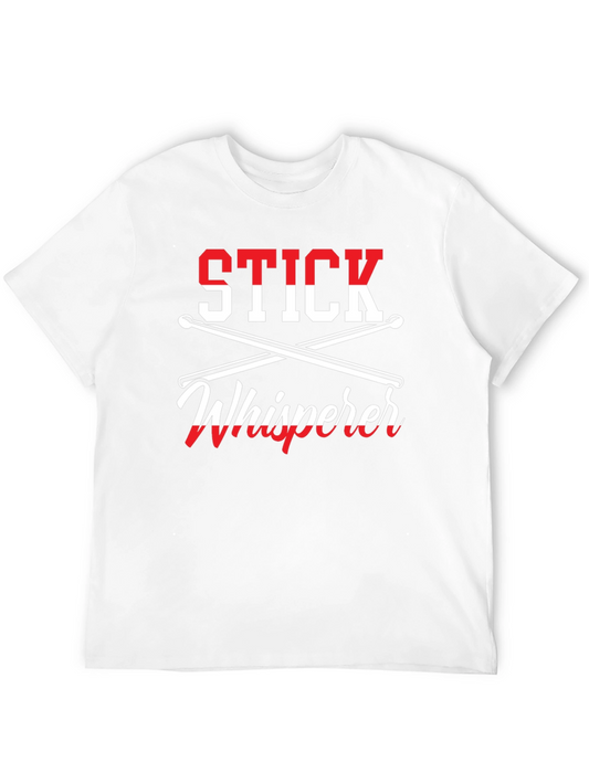 Stick Whisperer Drummer T-Shirt - Music Lover Gift
