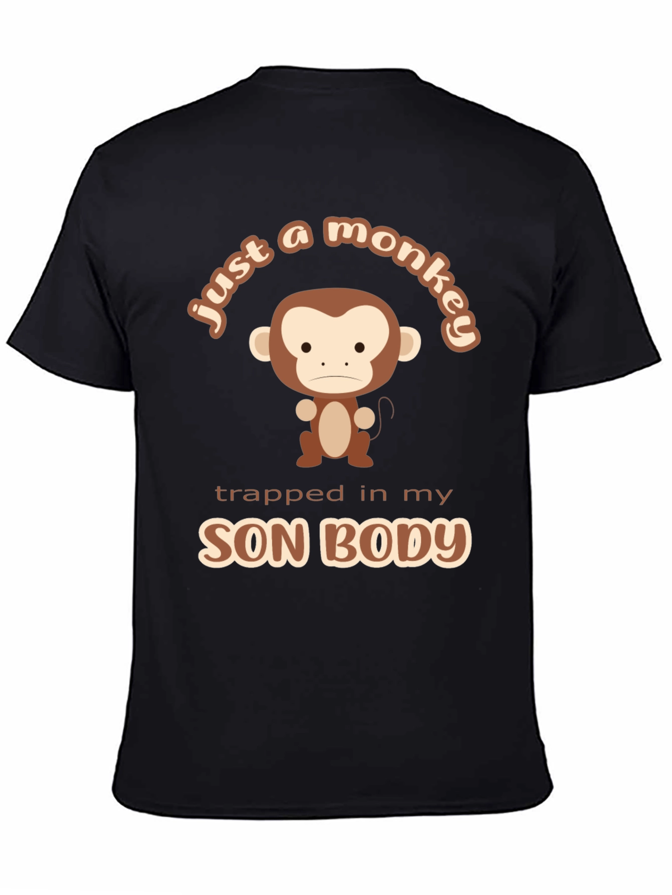 Funny Just a Monkey Graphic T-Shirt