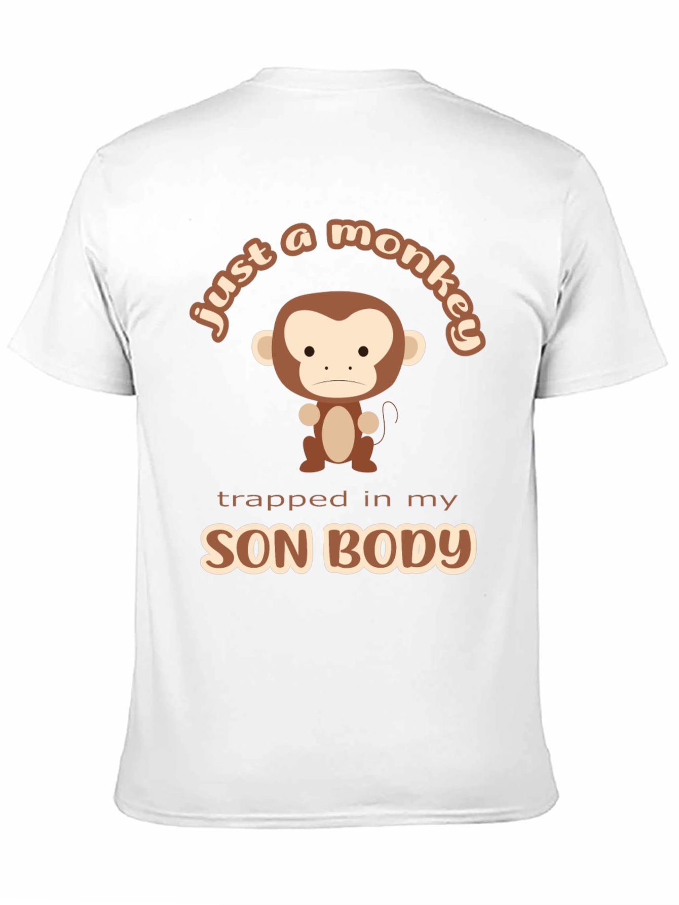 Funny Just a Monkey Graphic T-Shirt