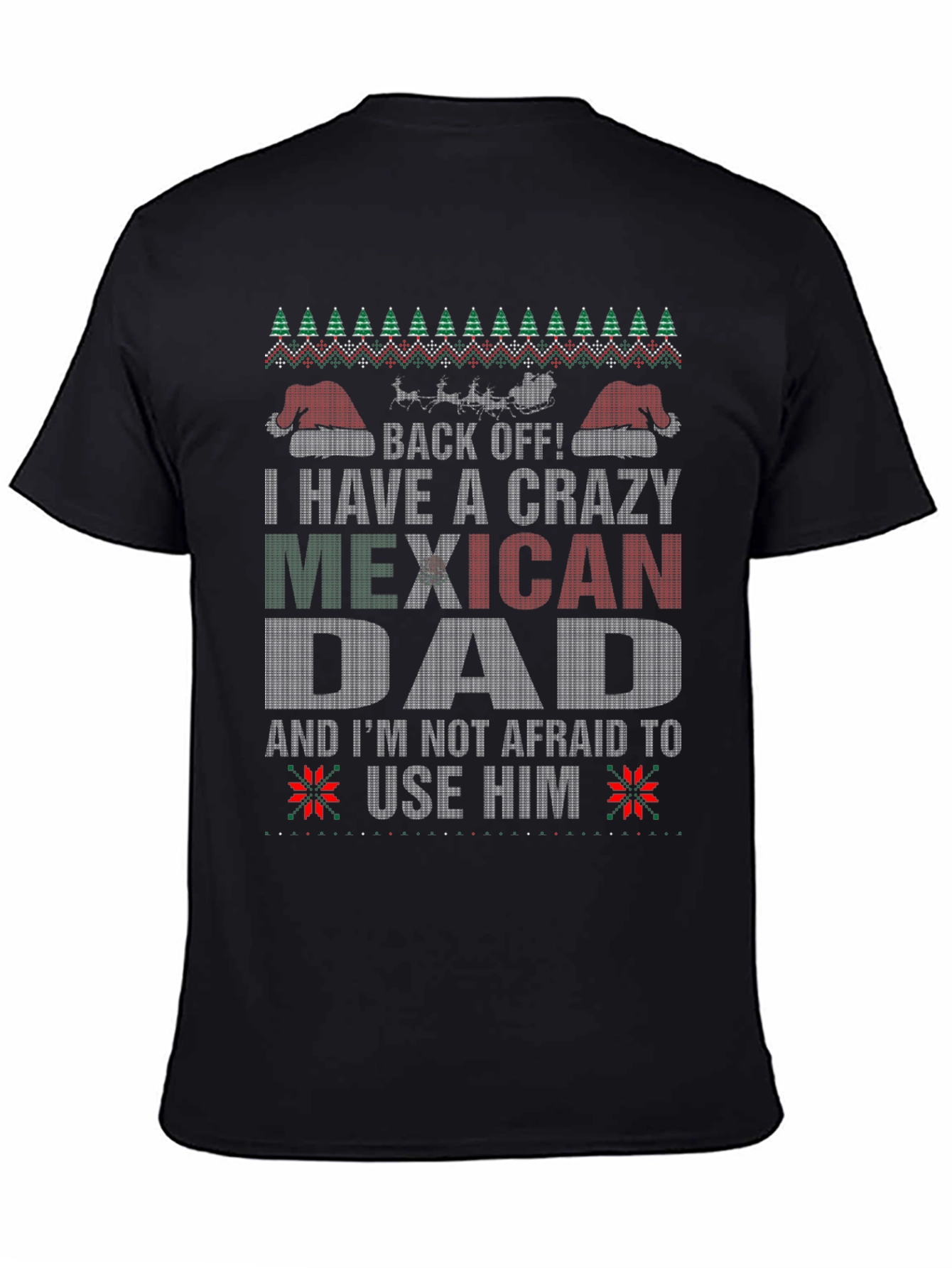 Crazy Mexican Dad Christmas T-Shirt