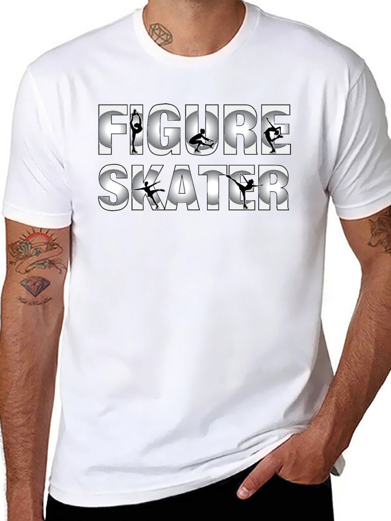 Figure Skater T-Shirt - Stylish Ice Skating Tee