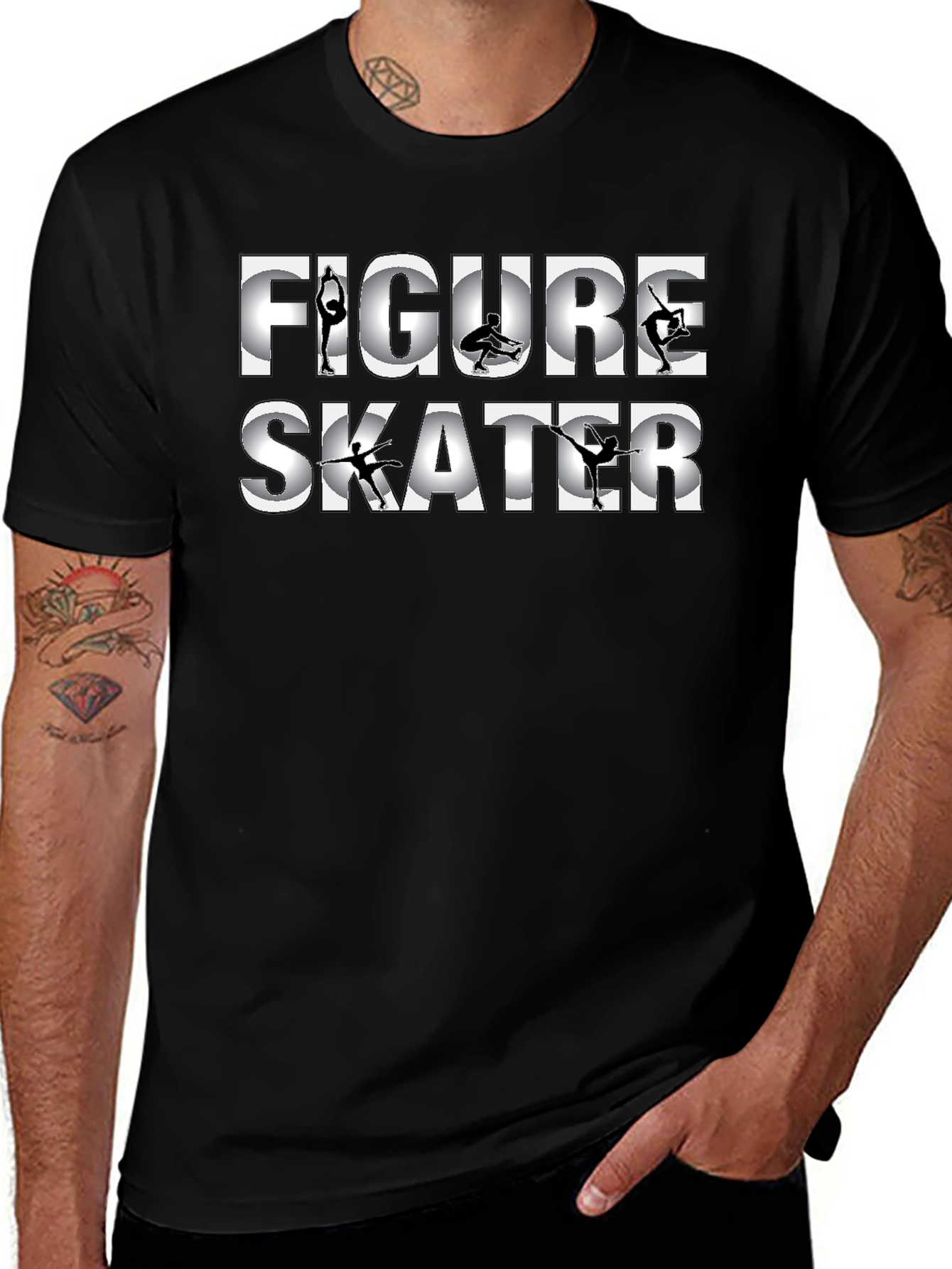 Figure Skater T-Shirt - Stylish Ice Skating Tee