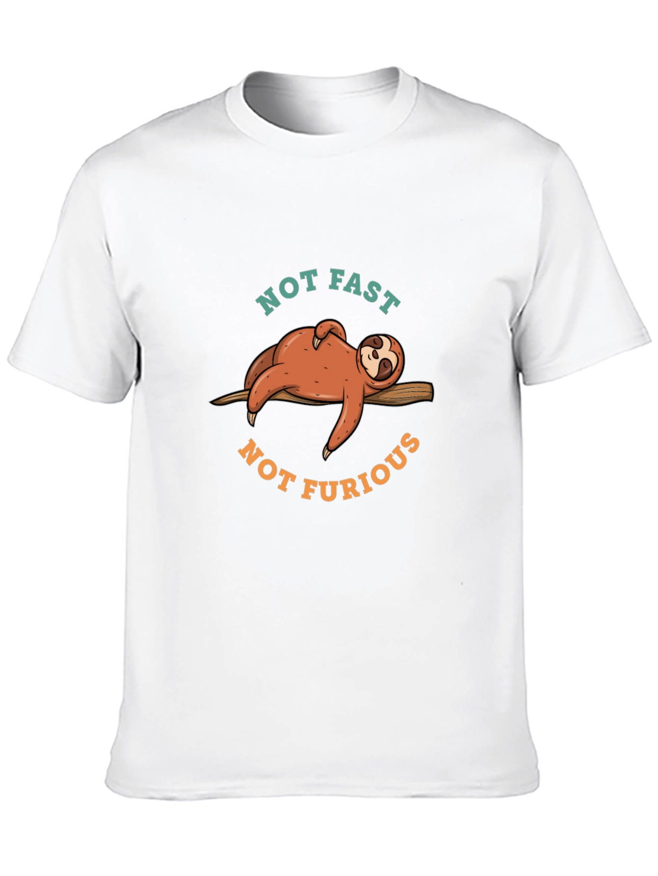 Not Fast Not Furious Sloth Graphic Tee