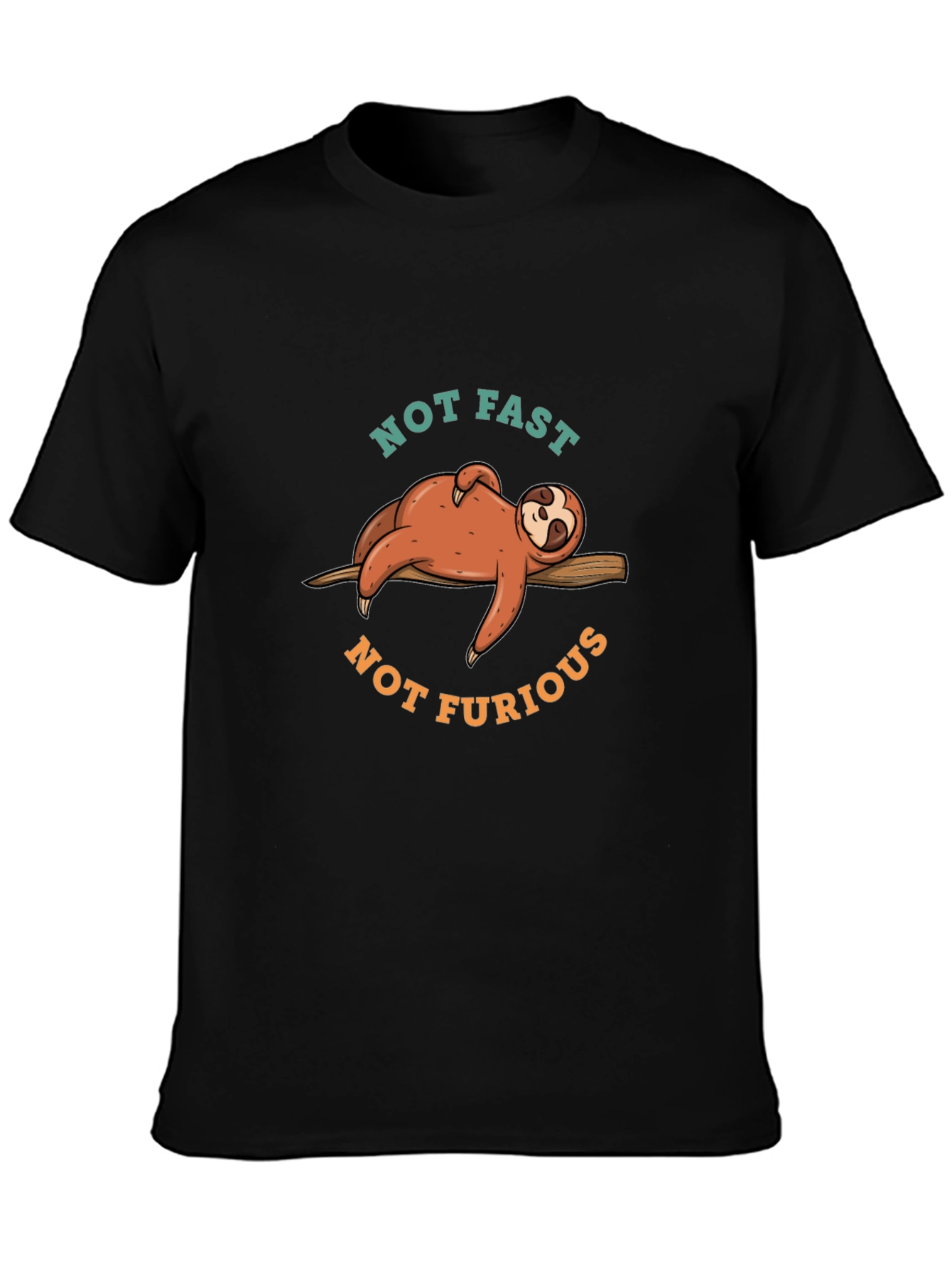 Not Fast Not Furious Sloth Graphic Tee