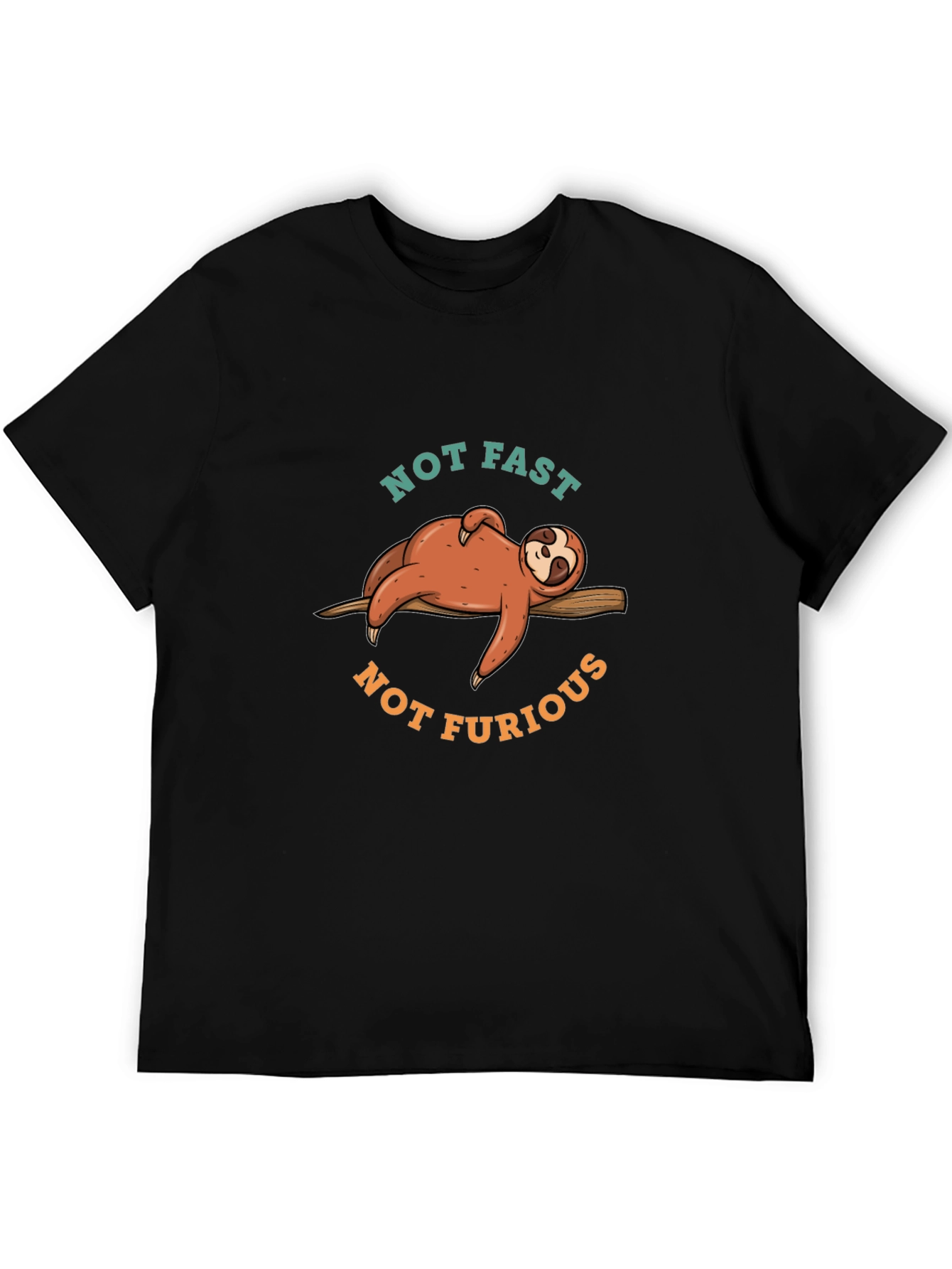 Not Fast Not Furious Sloth Graphic Tee