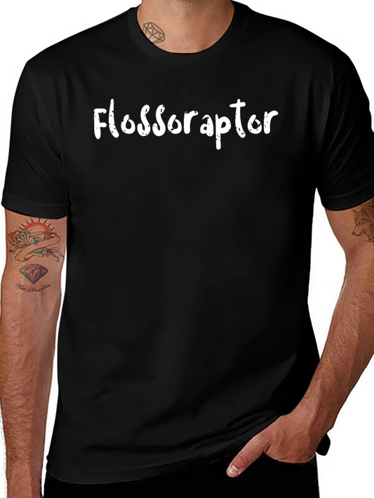 Flossoraptor Graphic T-Shirt - Dental Hygiene Humor