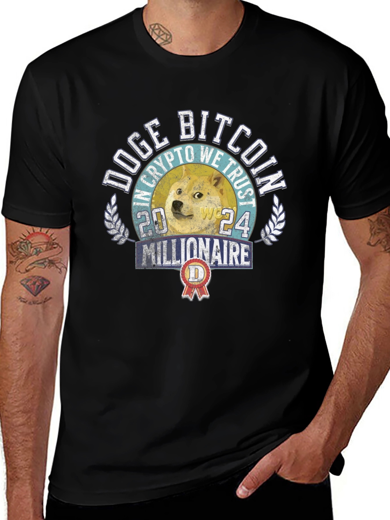 Doge Bitcoin Millionaire 2024 T-Shirt