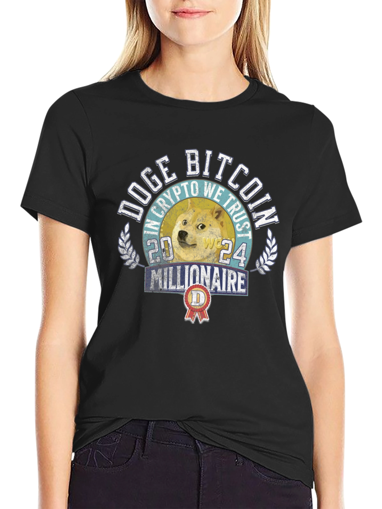 Doge Bitcoin Millionaire 2024 T-Shirt