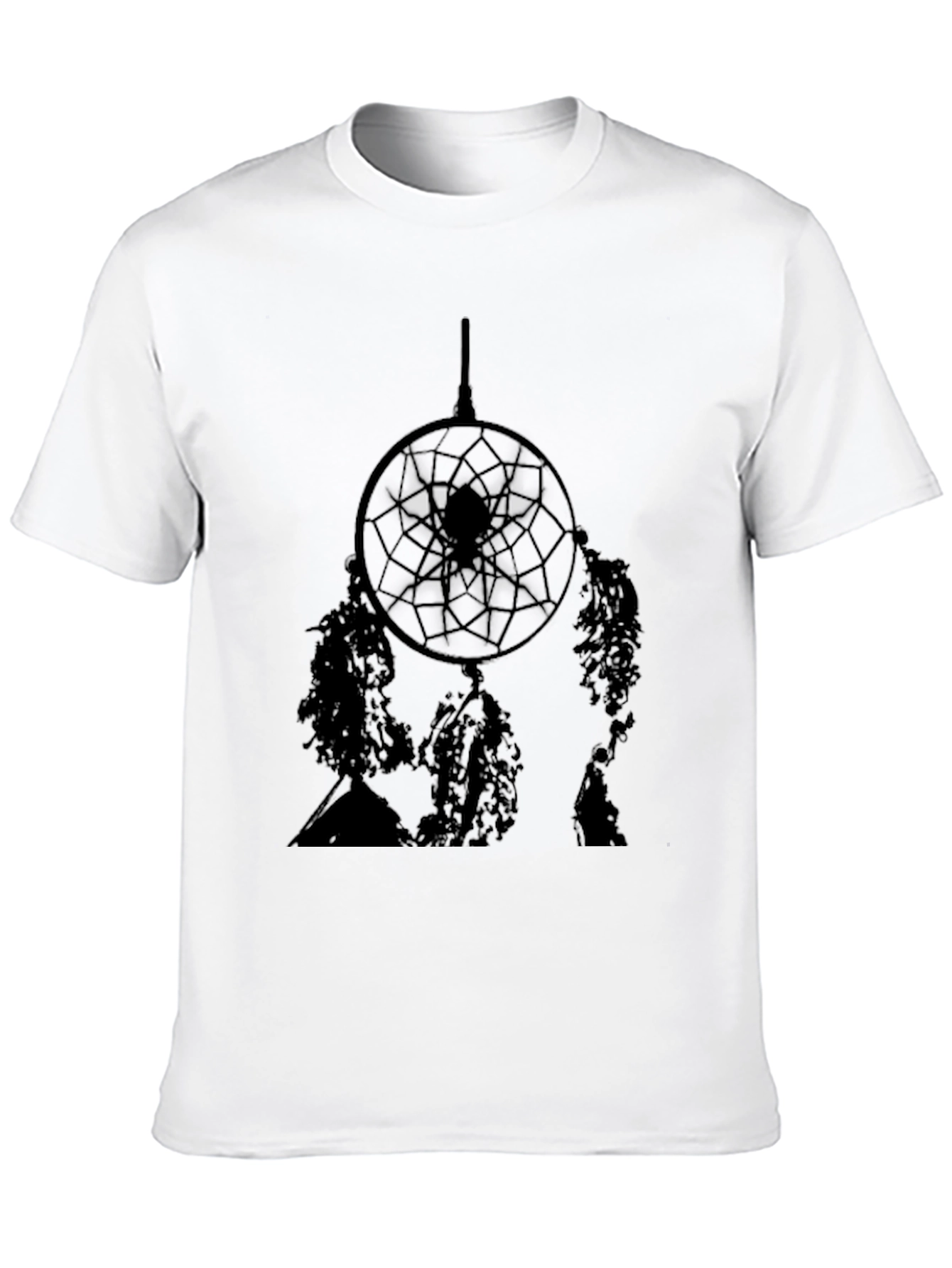 Dreamcatcher Graphic Print Mens Black T-Shirt