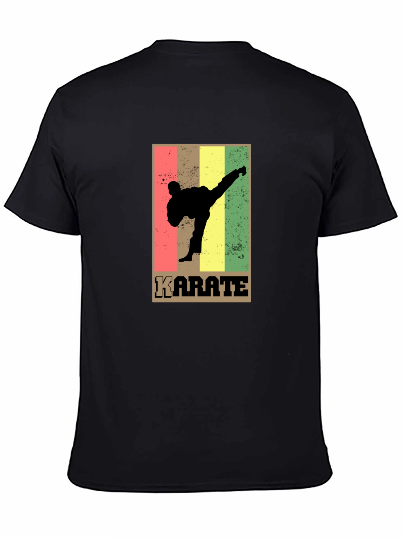 Karate Retro Style Graphic T-Shirt