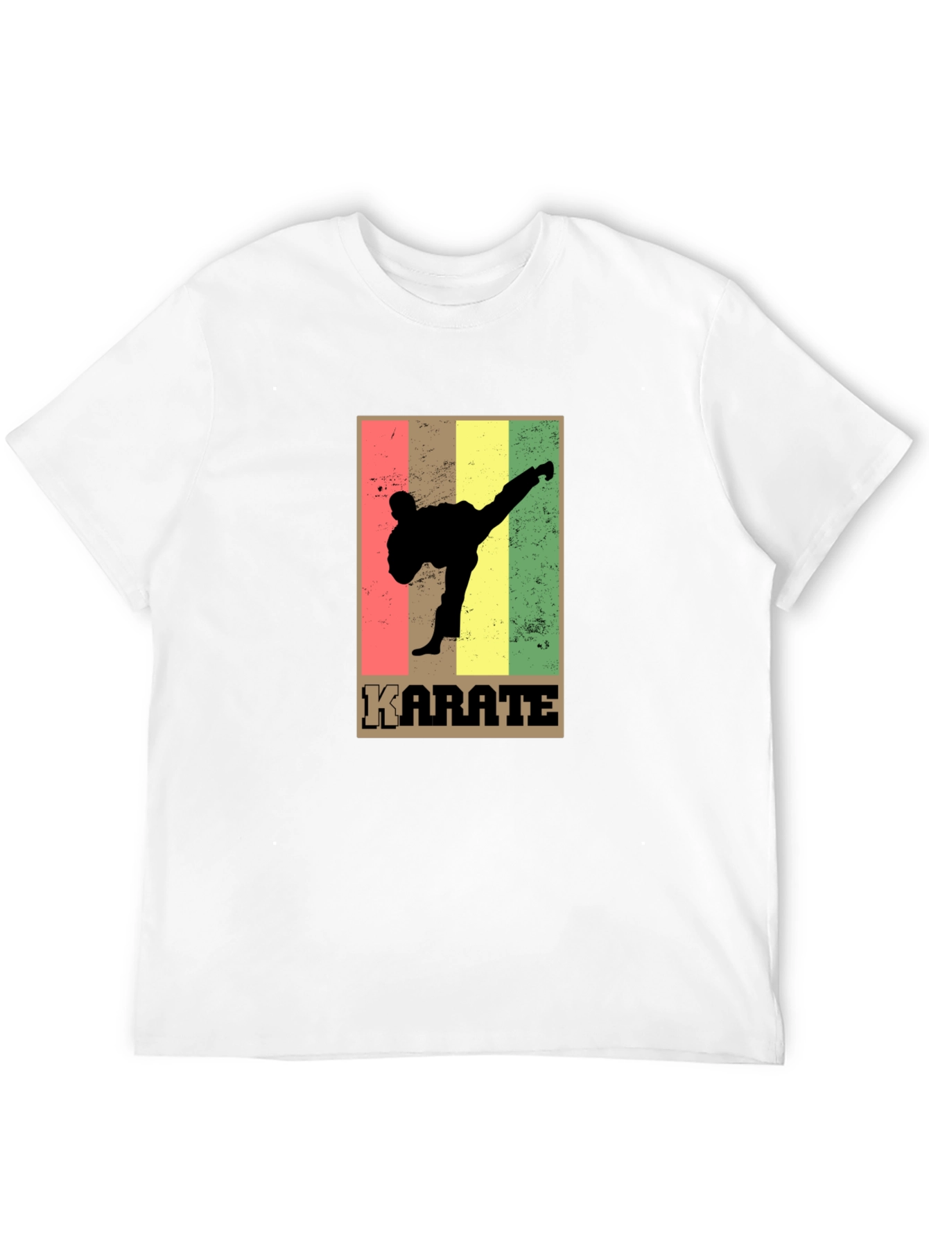 Karate Retro Style Graphic T-Shirt