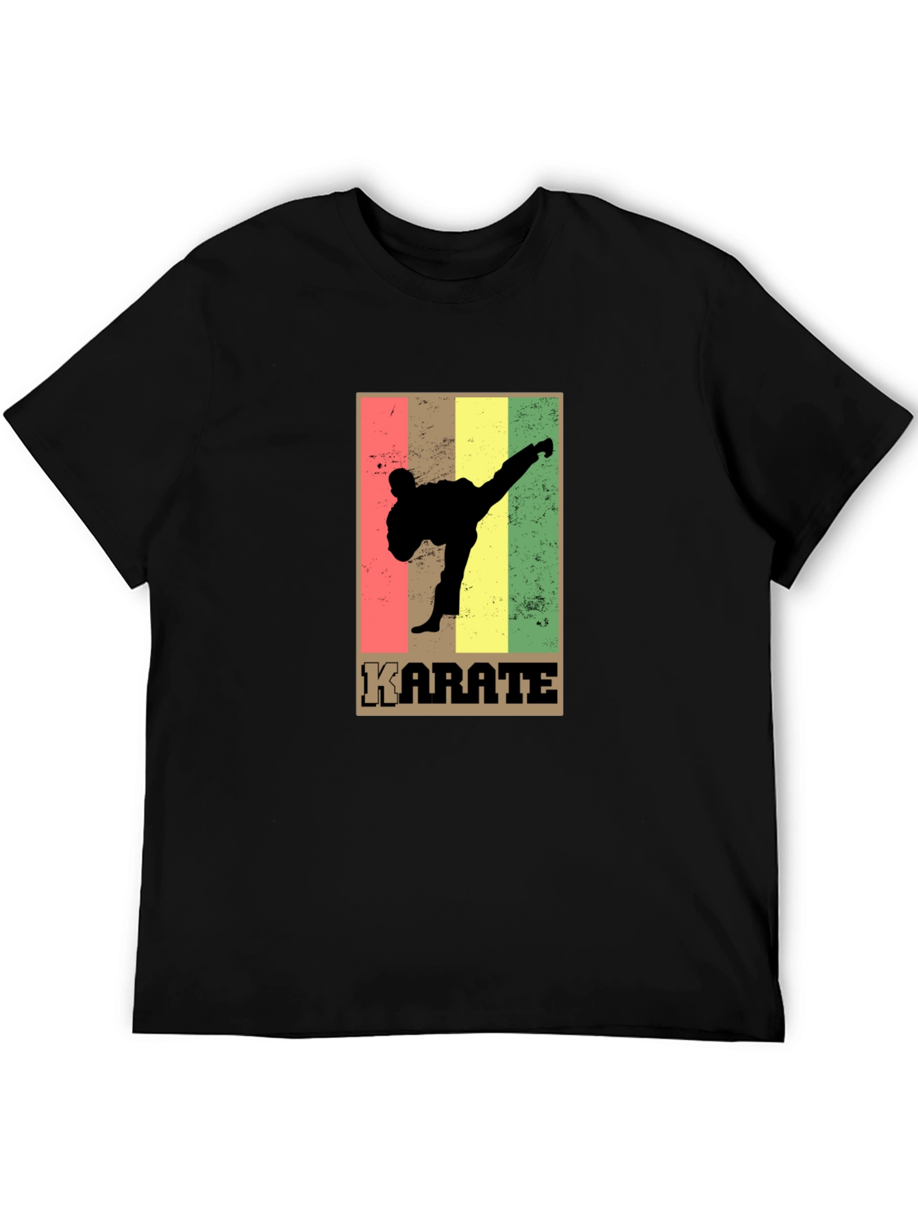 Karate Retro Style Graphic T-Shirt