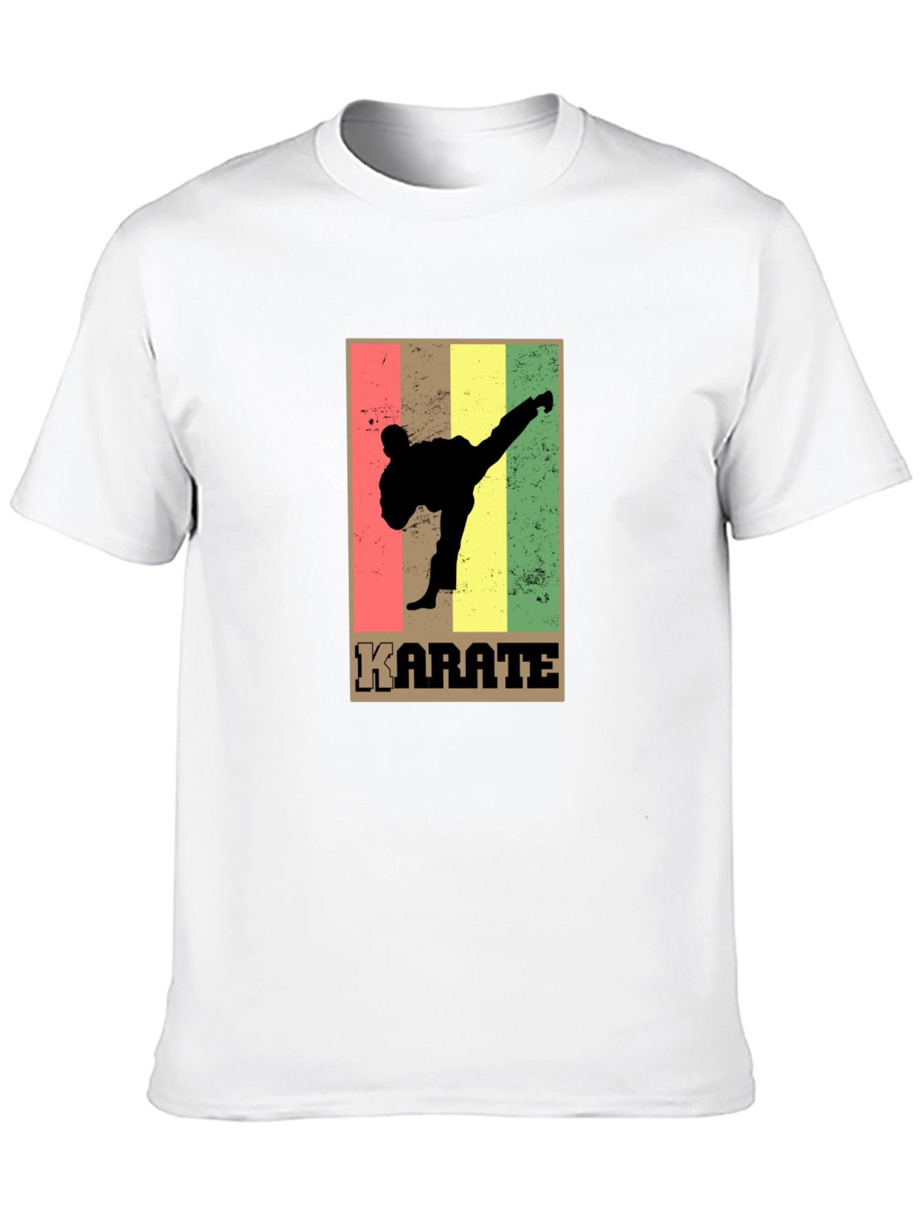 Karate Retro Style Graphic T-Shirt