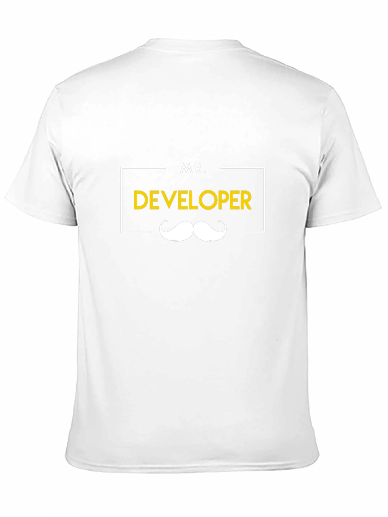 Mr. Developer Graphic Tee - Black Cotton T-Shirt