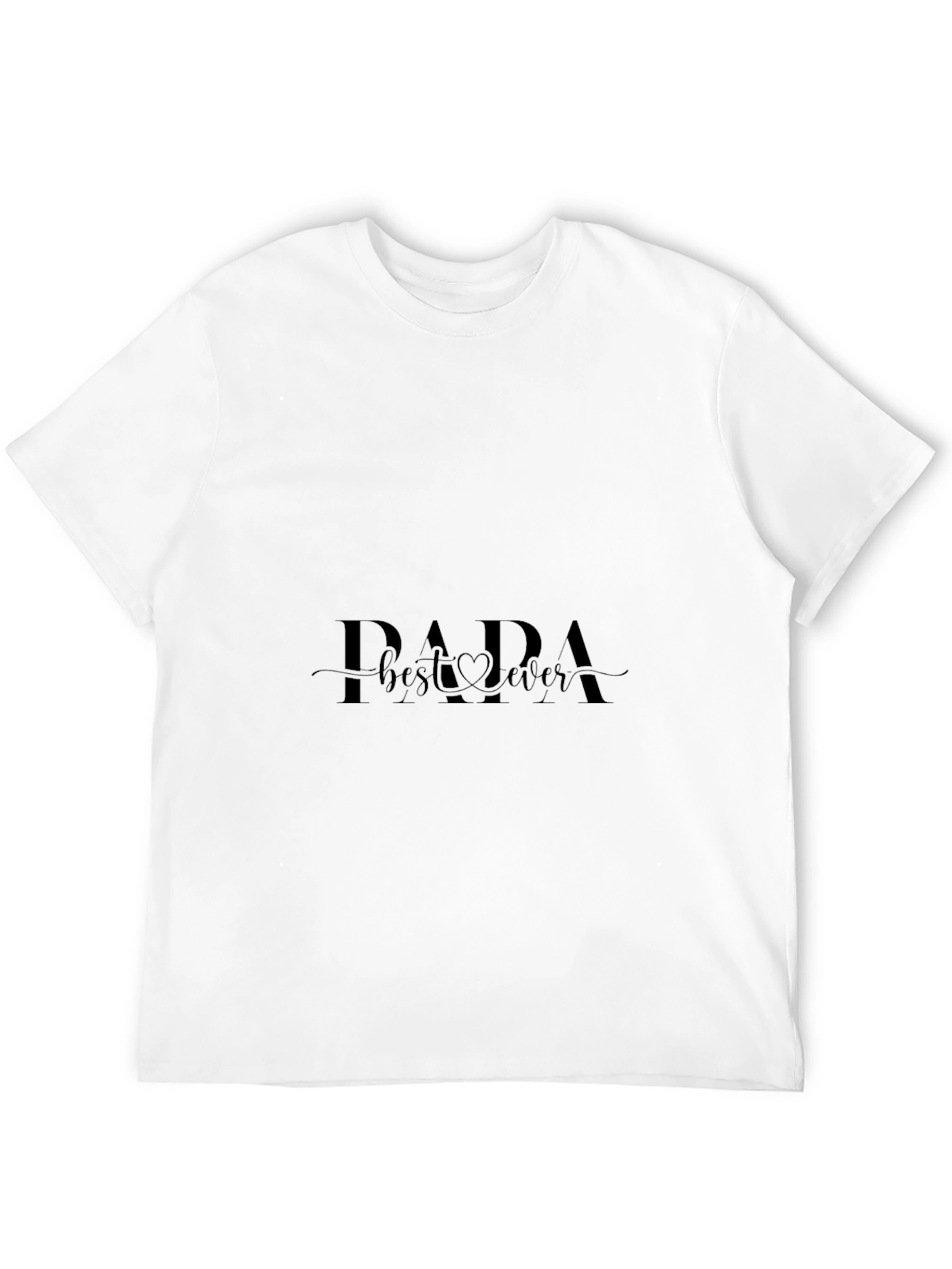 Papa Best Ever Black T-Shirt