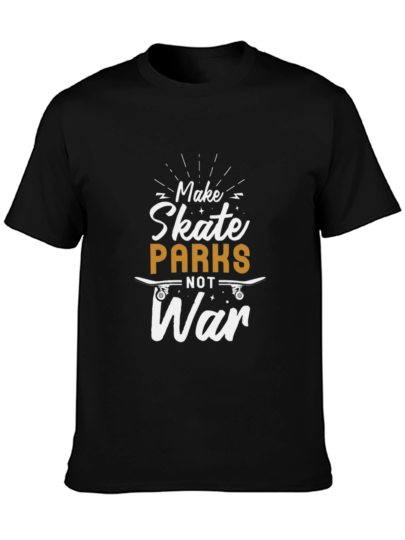 Make Skate Parks Not War Graphic T-Shirt
