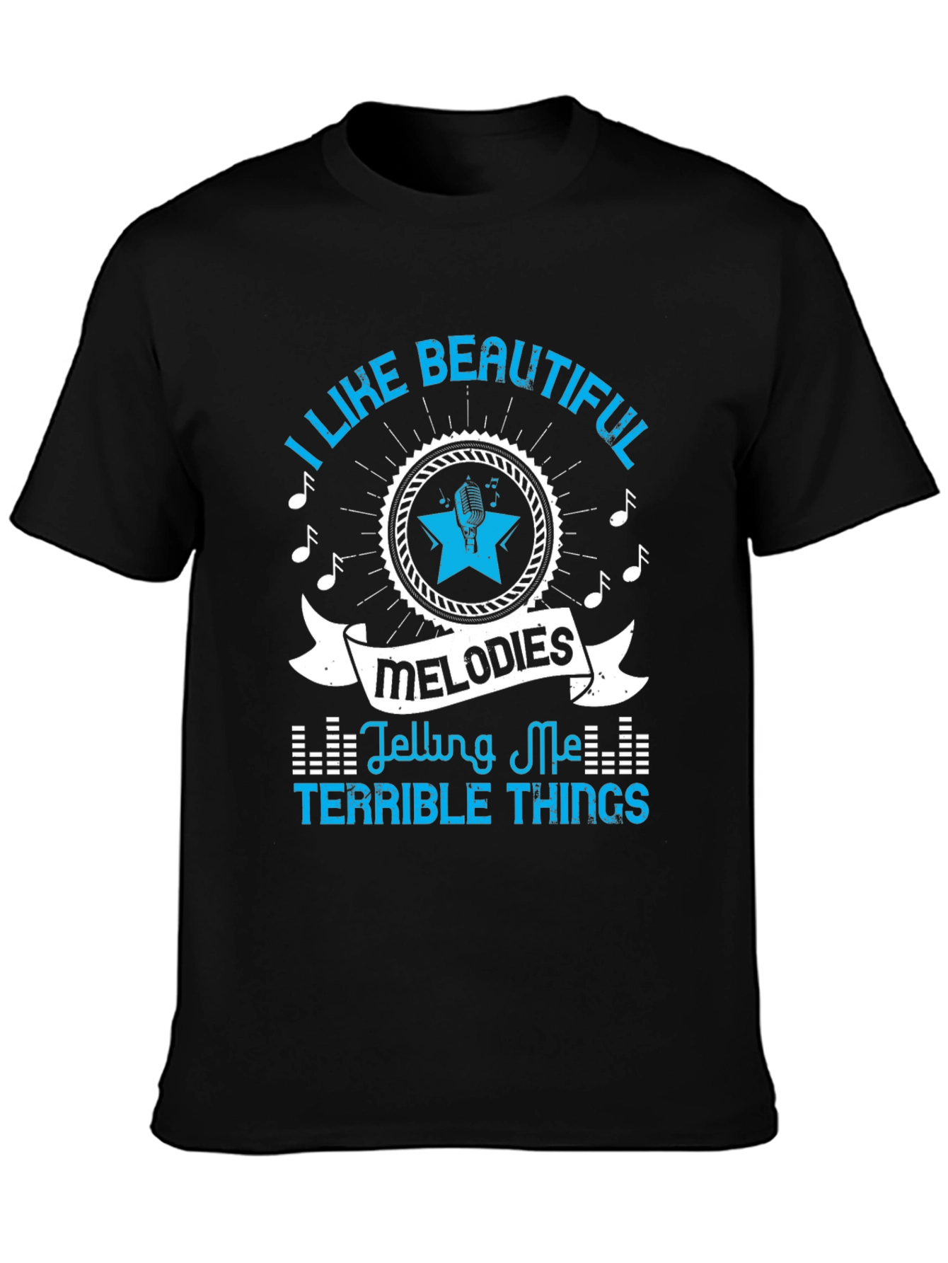 Beautiful Melodies Graphic T-Shirt - Black