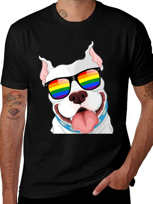 Pitbull Pride T-Shirt - LGBTQ+ Dog Tee