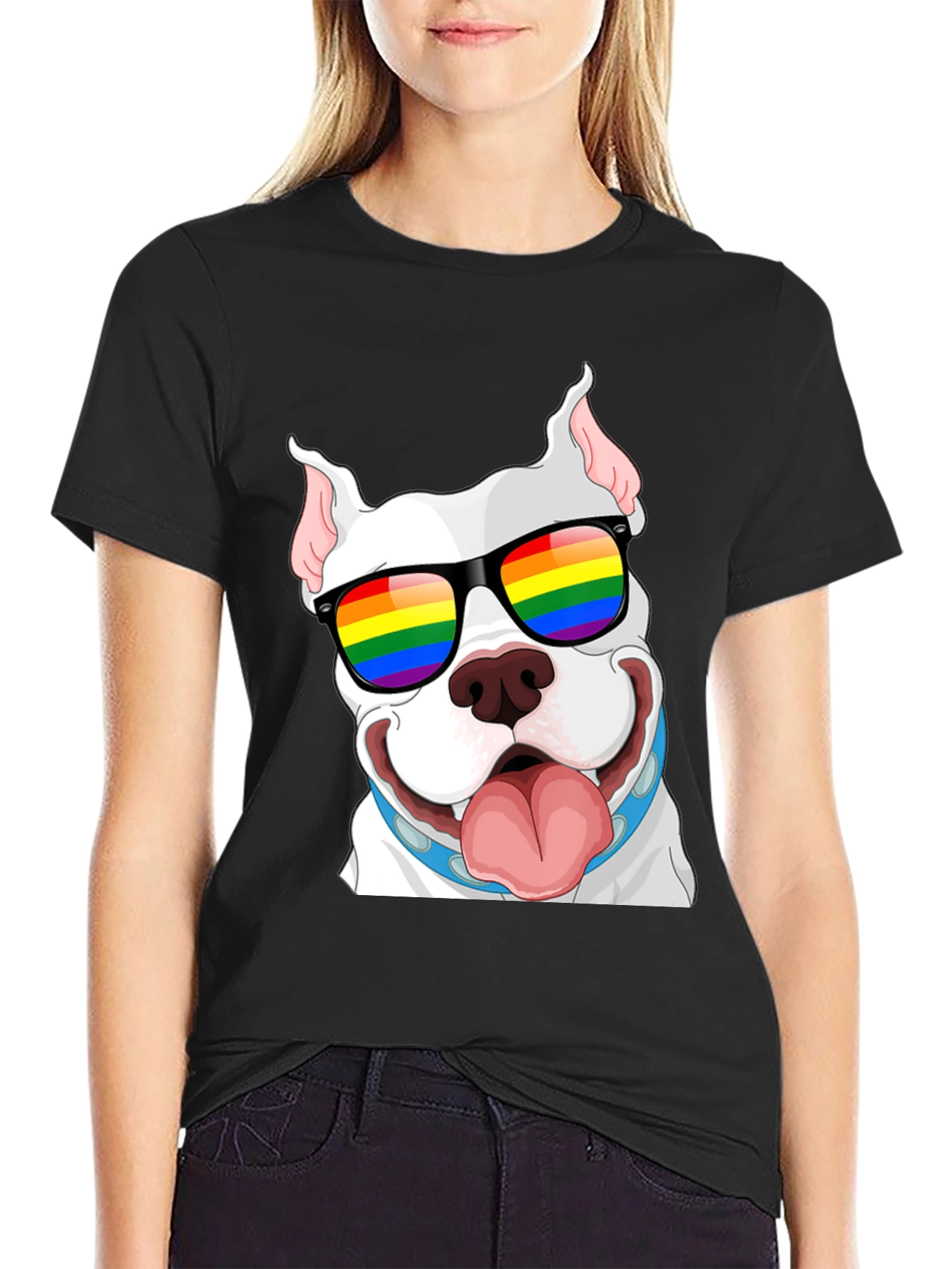 Pitbull Pride T-Shirt - LGBTQ+ Dog Tee