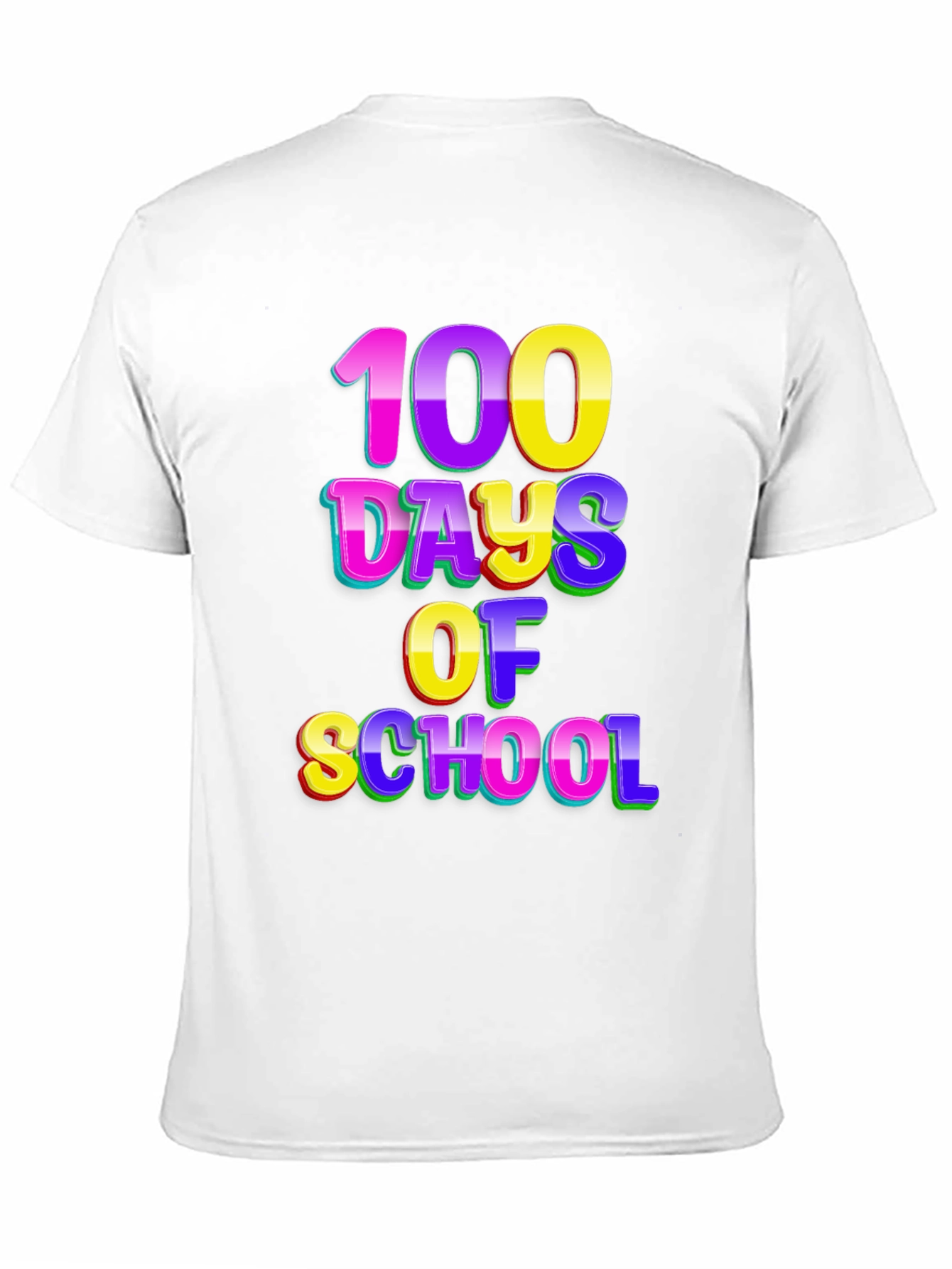 100 Days of School Black T-Shirt