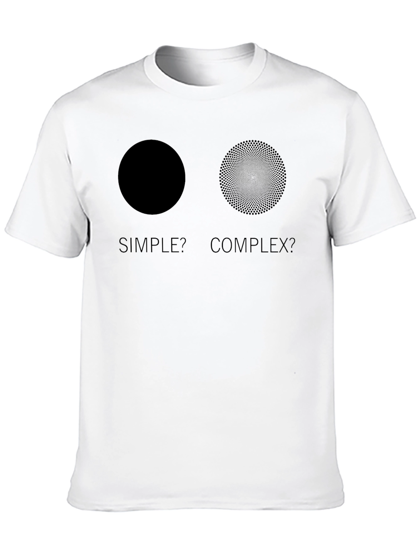 Simple vs. Complex Graphic T-Shirt