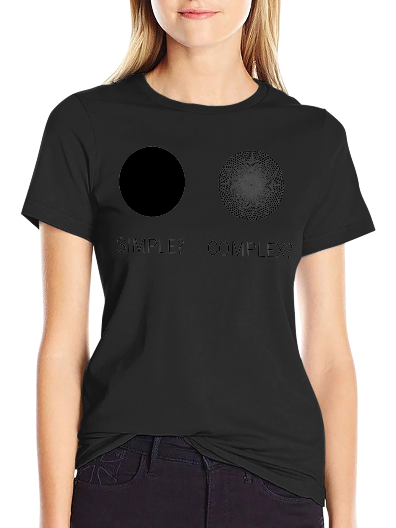 Simple vs. Complex Graphic T-Shirt