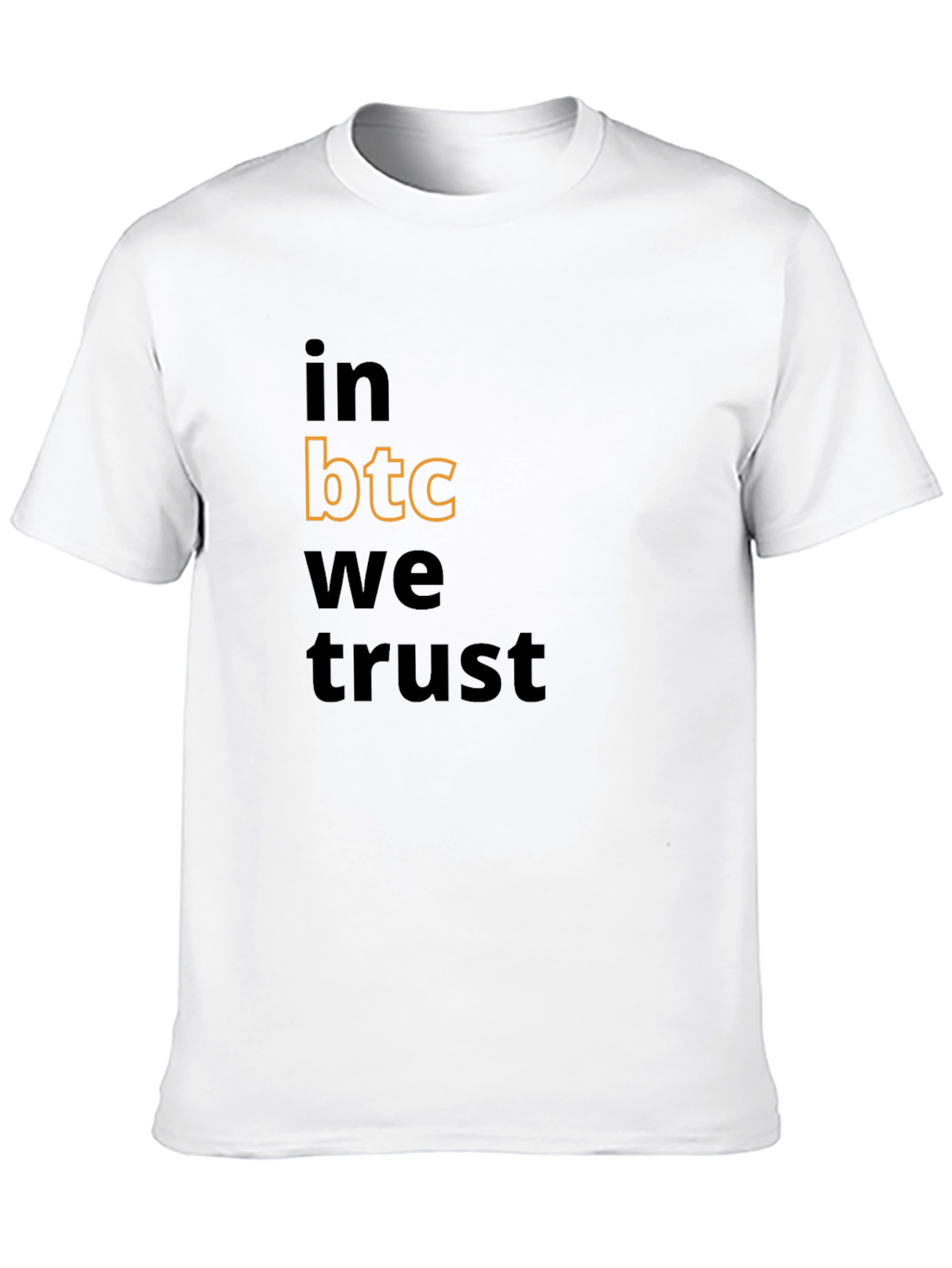 In BTC We Trust Black Graphic Tee