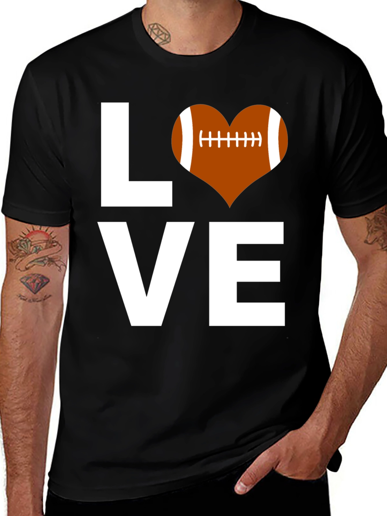 Love Football T-Shirt - Stylish Graphic Tee