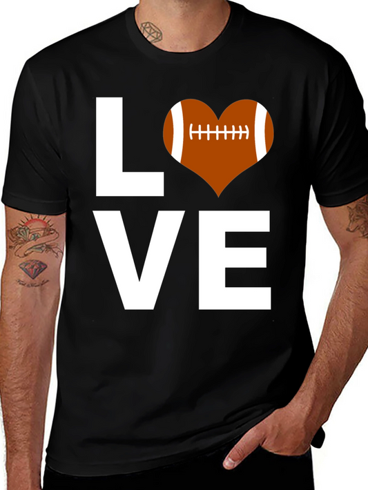 Love Football T-Shirt - Stylish Graphic Tee