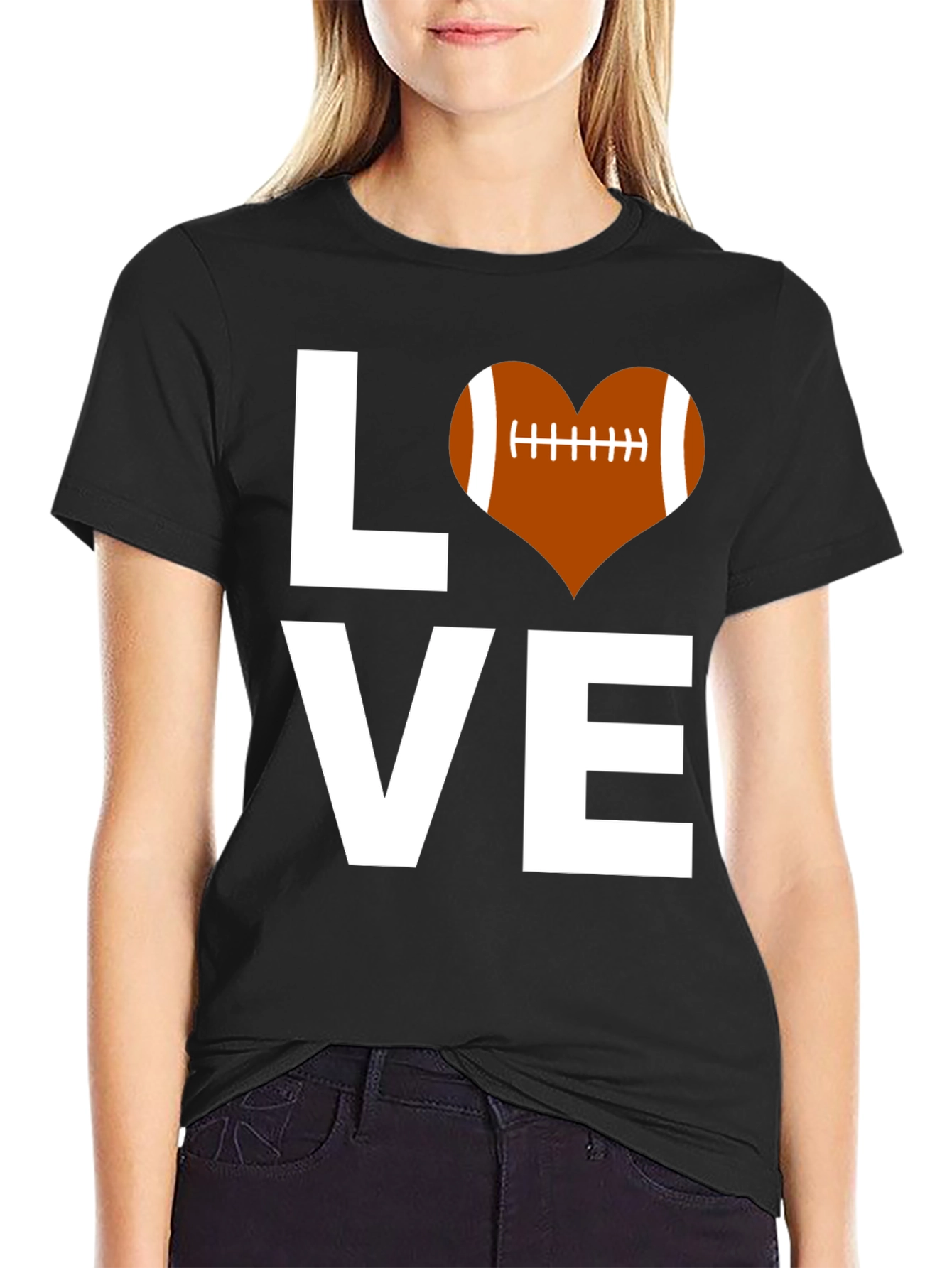 Love Football T-Shirt - Stylish Graphic Tee