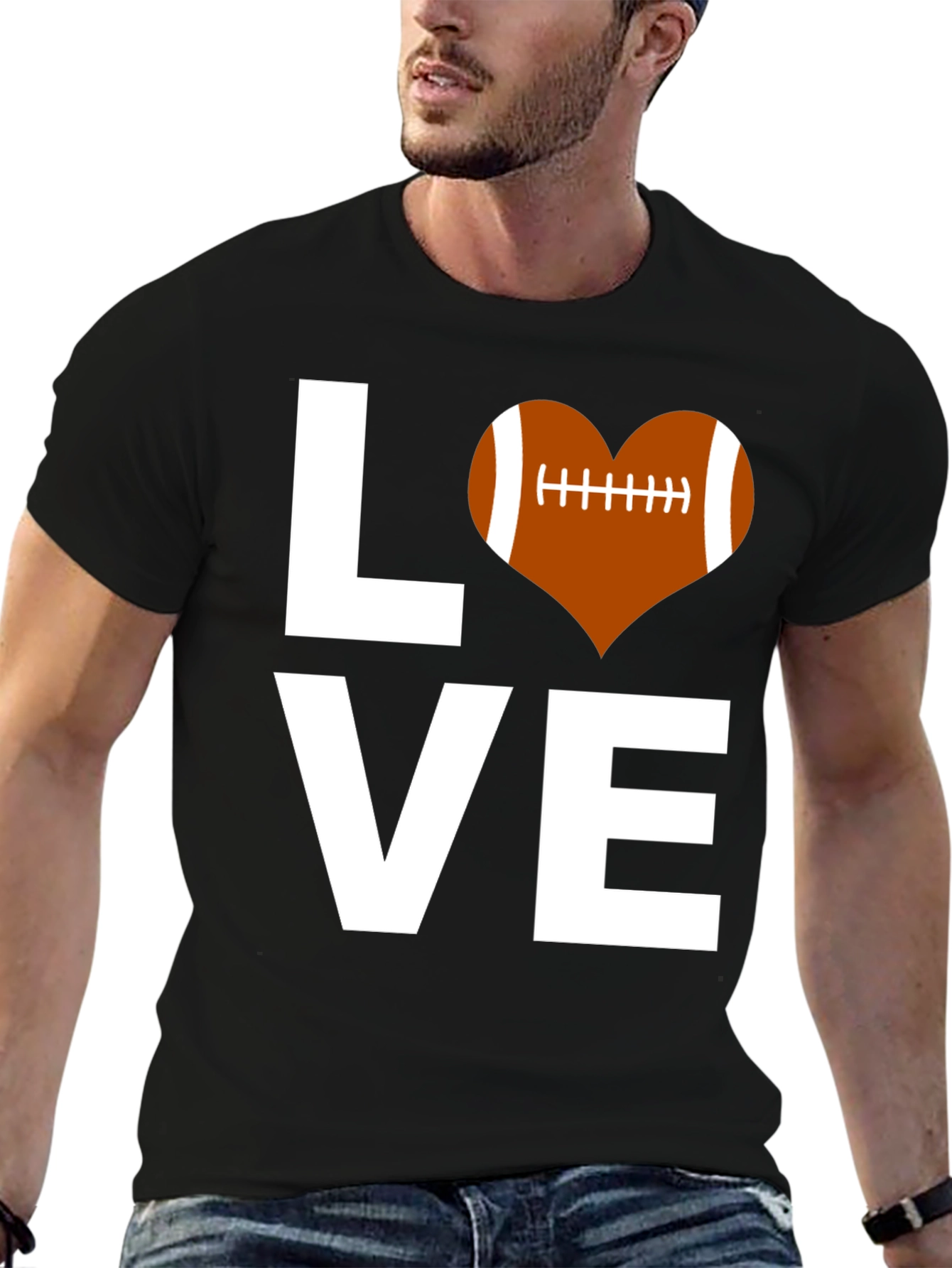 Love Football T-Shirt - Stylish Graphic Tee