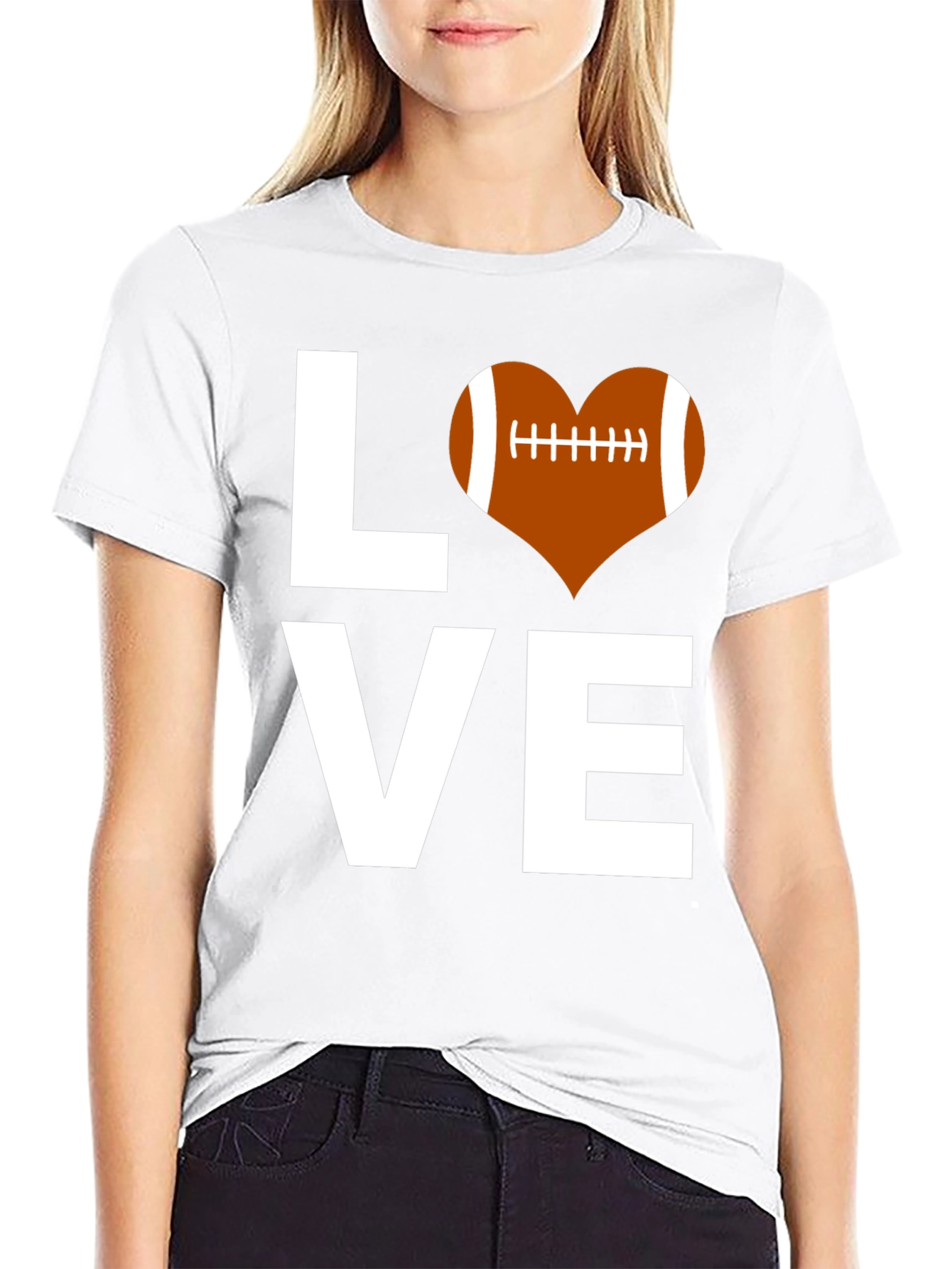 Love Football T-Shirt - Stylish Graphic Tee