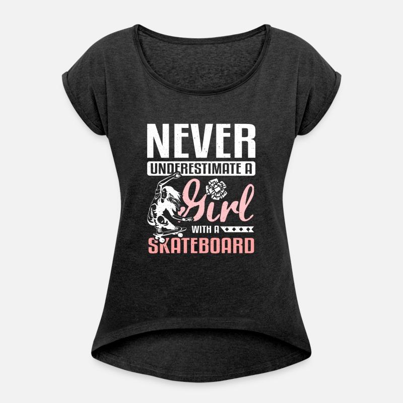 Never underestimate a girl with a skateboard