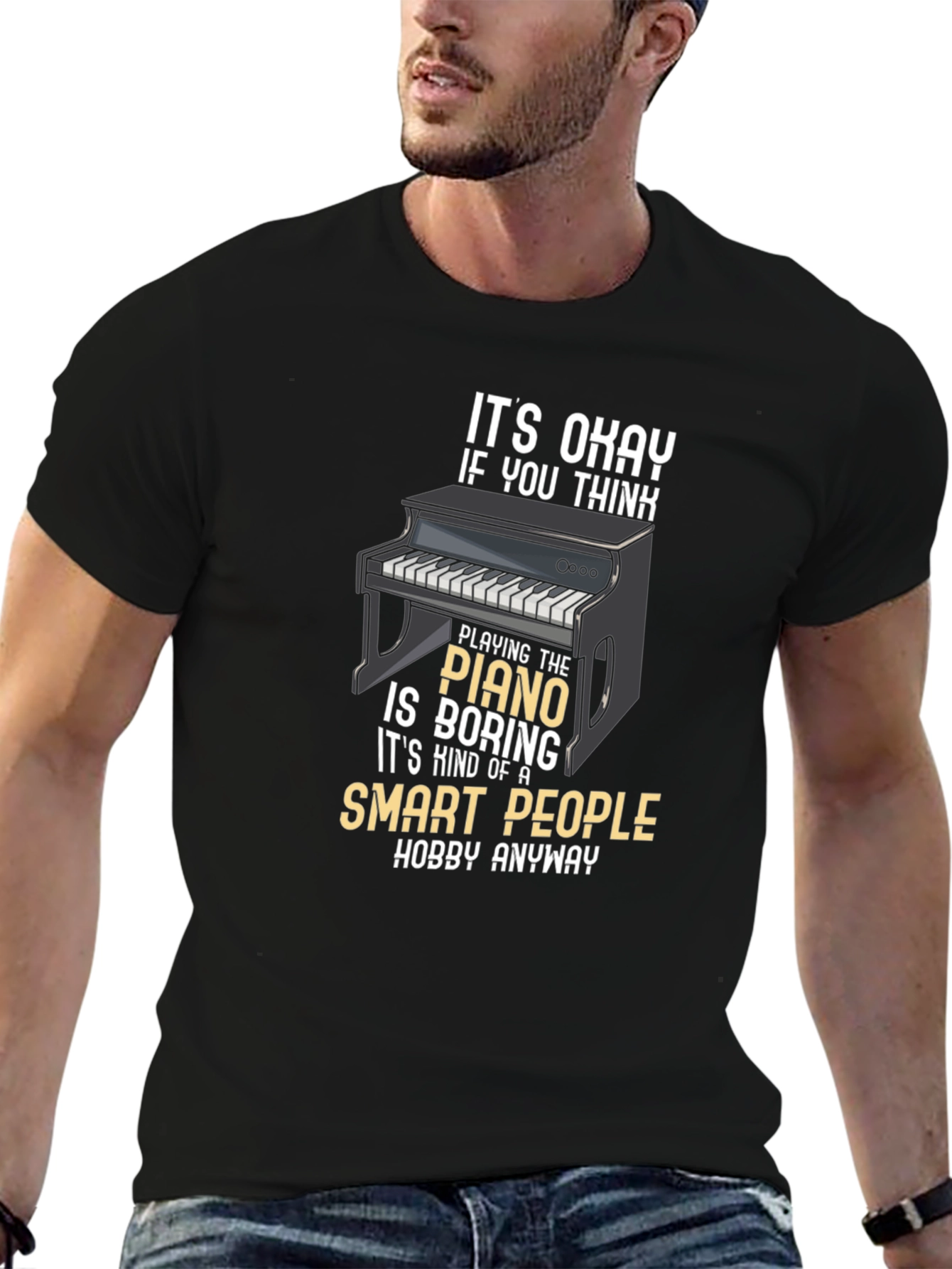 Smart People Piano Hobby T-Shirt