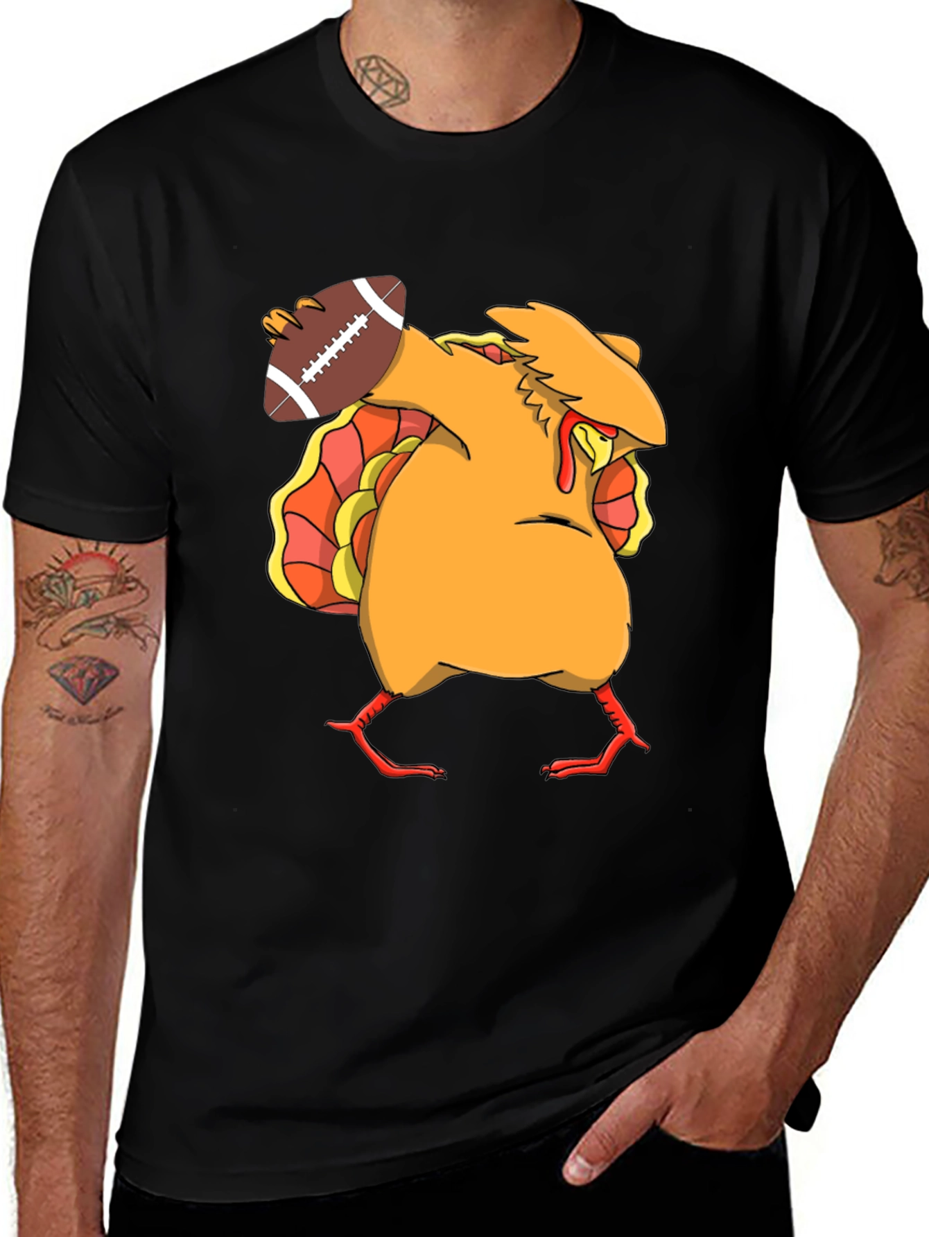 Funny Turkey Football T-Shirt