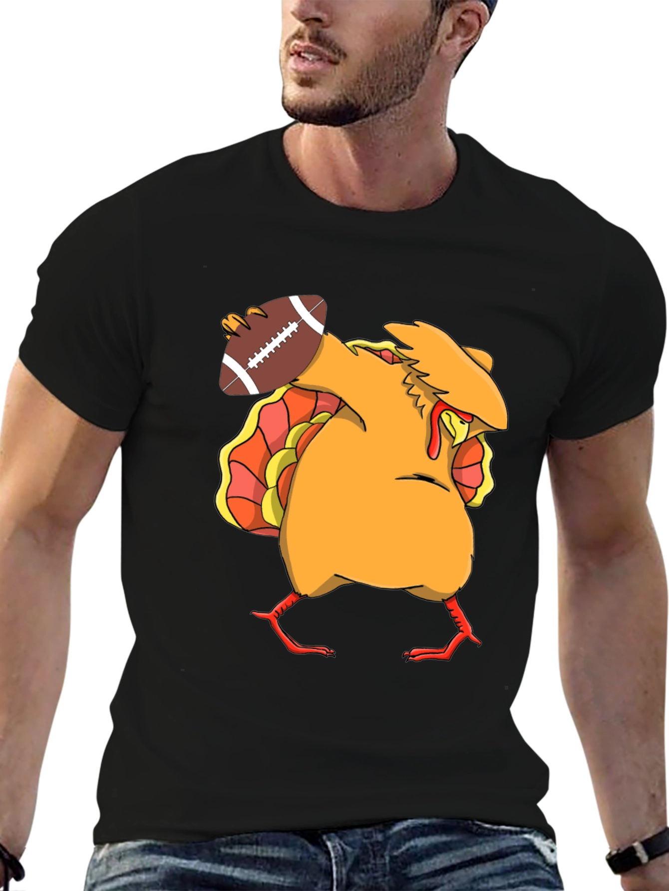 Funny Turkey Football T-Shirt