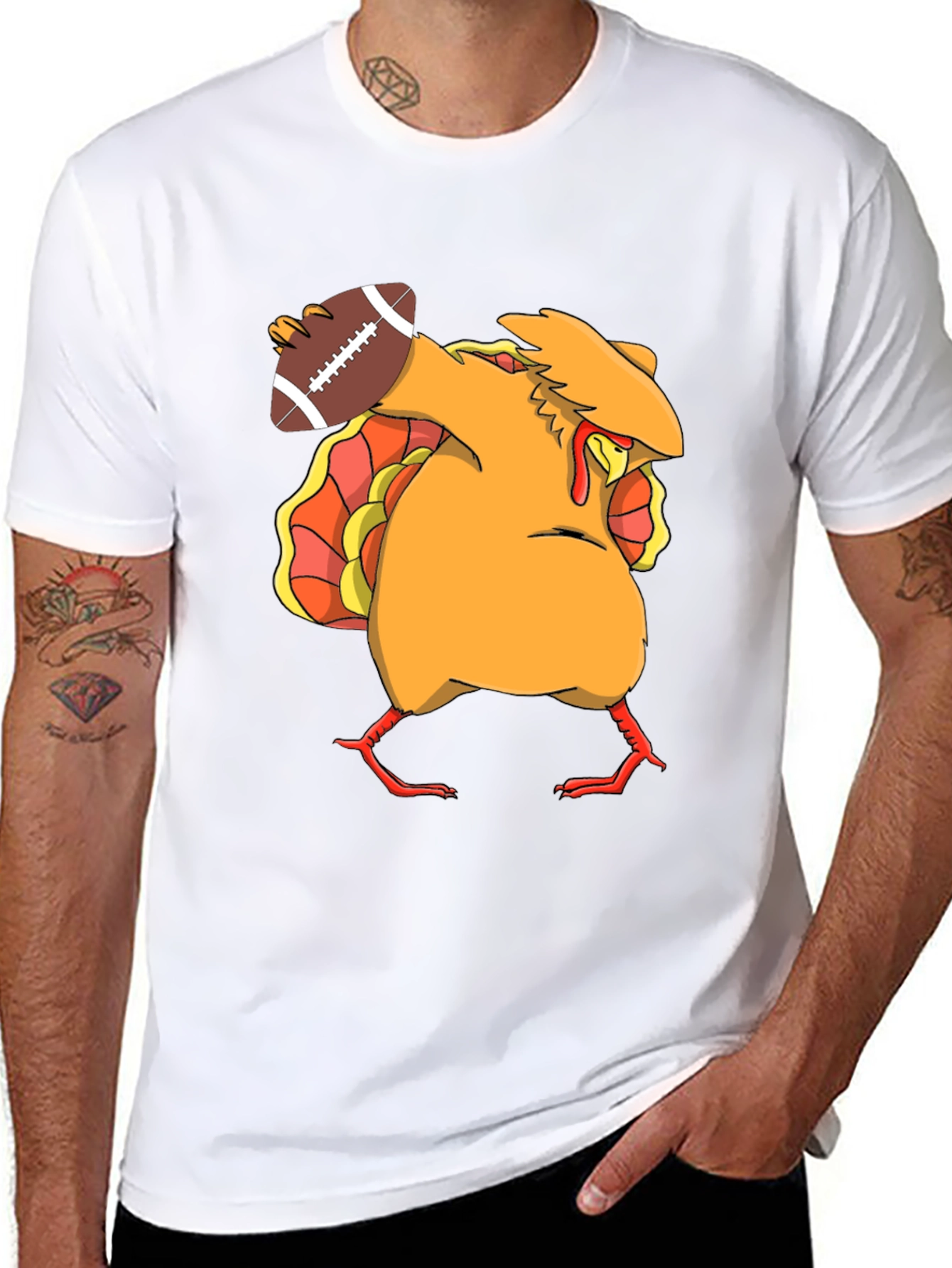 Funny Turkey Football T-Shirt