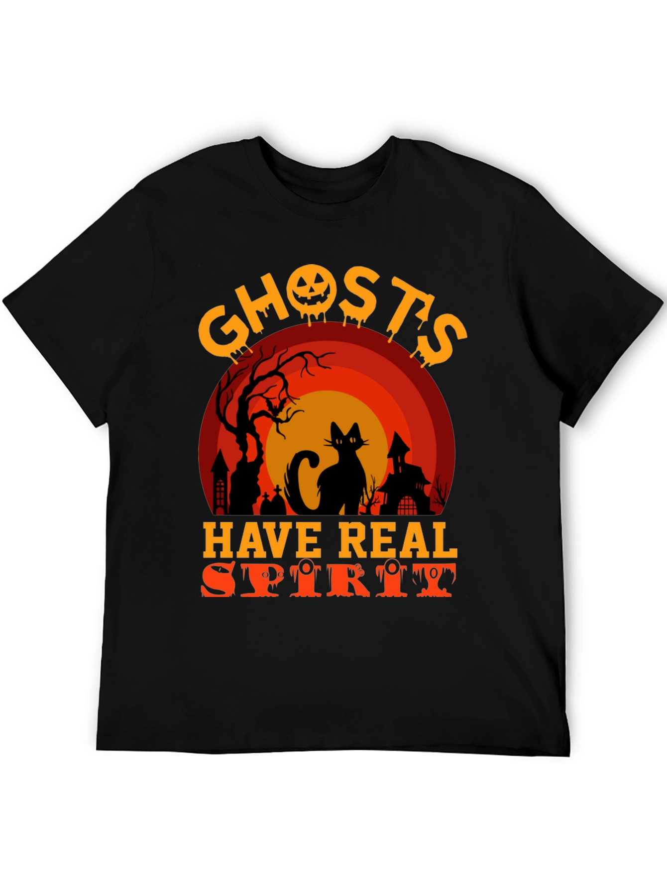 Halloween Ghosts Have Real Spirit Graphic T-Shirt