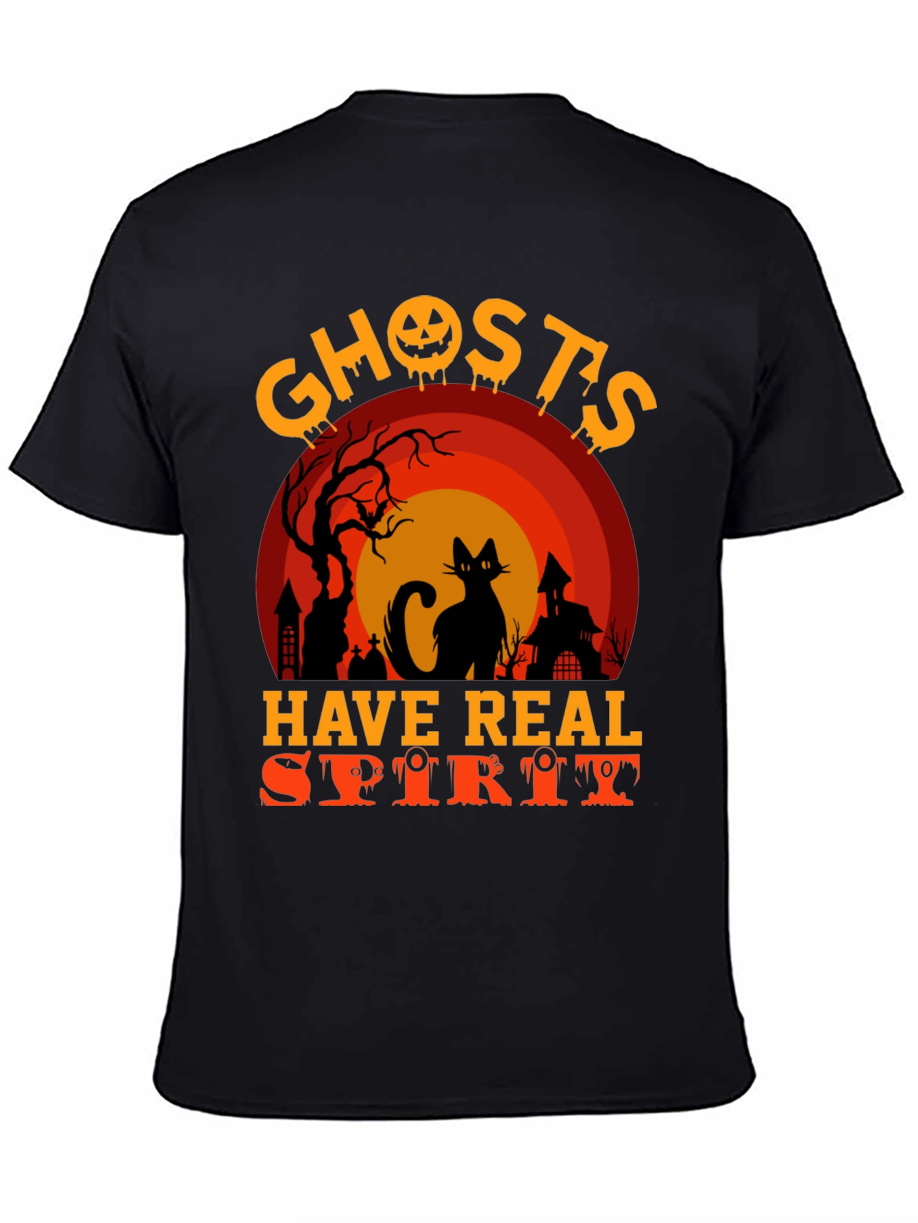 Halloween Ghosts Have Real Spirit Graphic T-Shirt