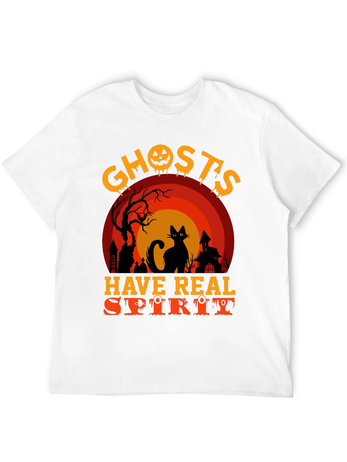 Halloween Ghosts Have Real Spirit Graphic T-Shirt