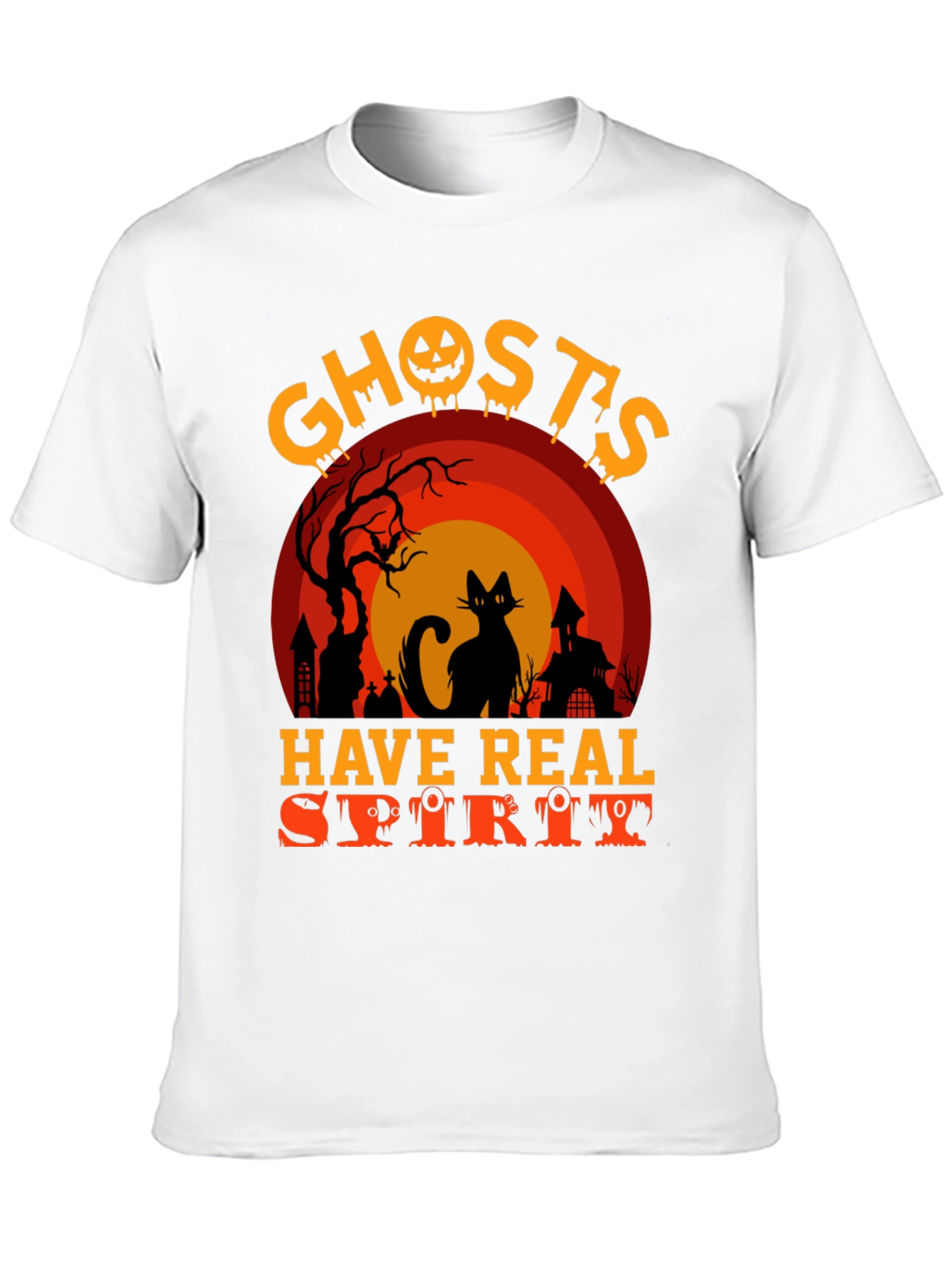 Halloween Ghosts Have Real Spirit Graphic T-Shirt