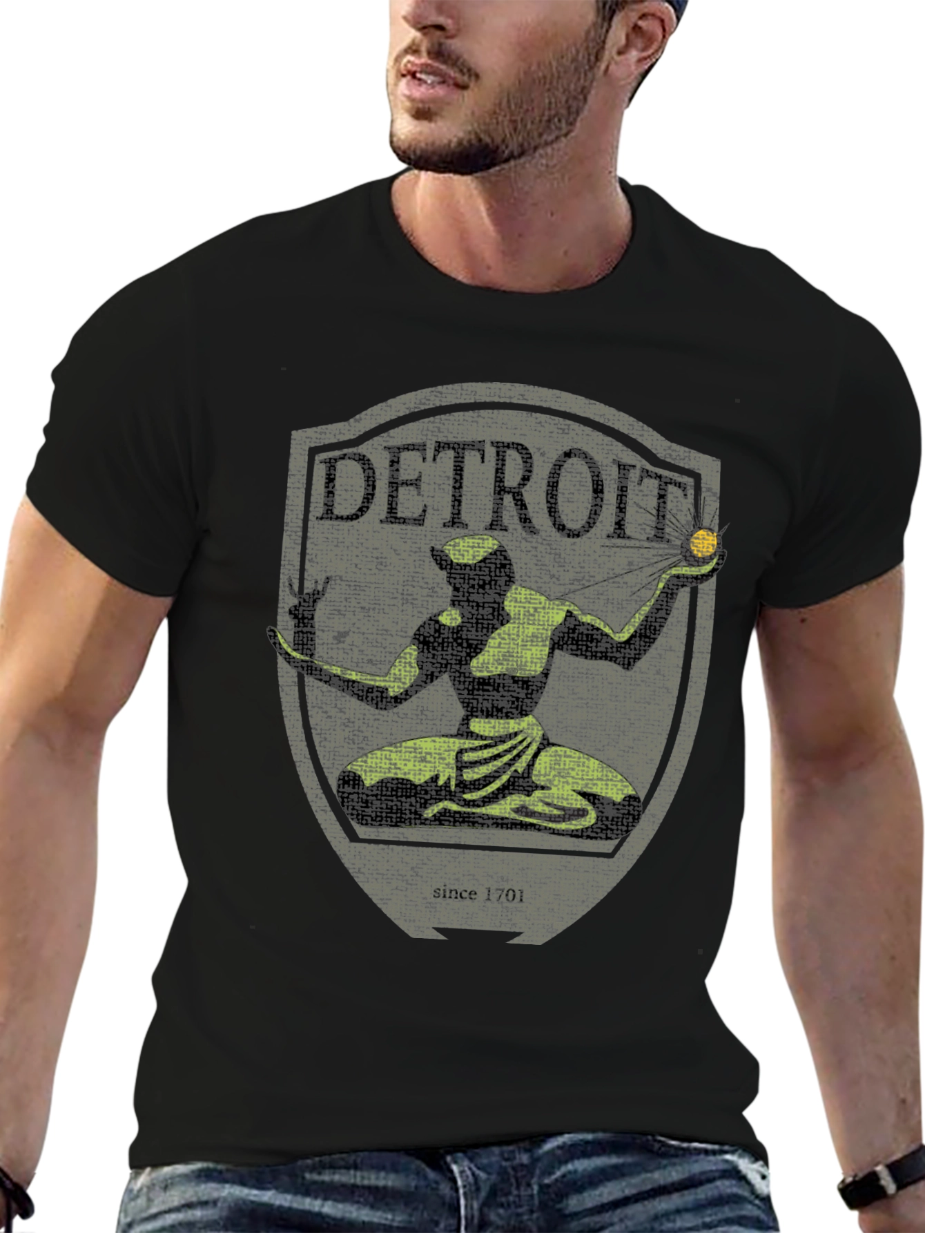 Detroit Established 1701 Graphic T-Shirt
