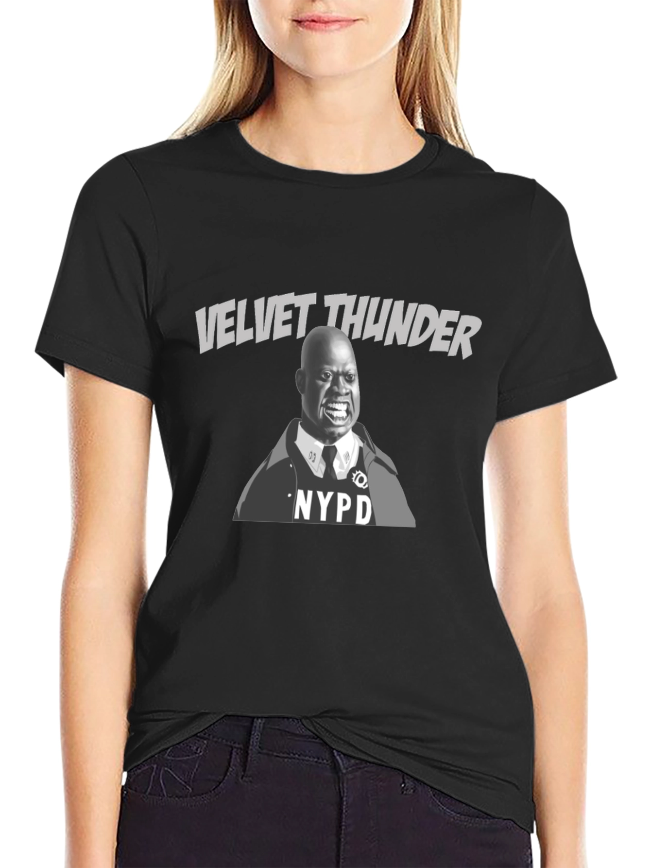Velvet Thunder NYPD Graphic T-Shirt
