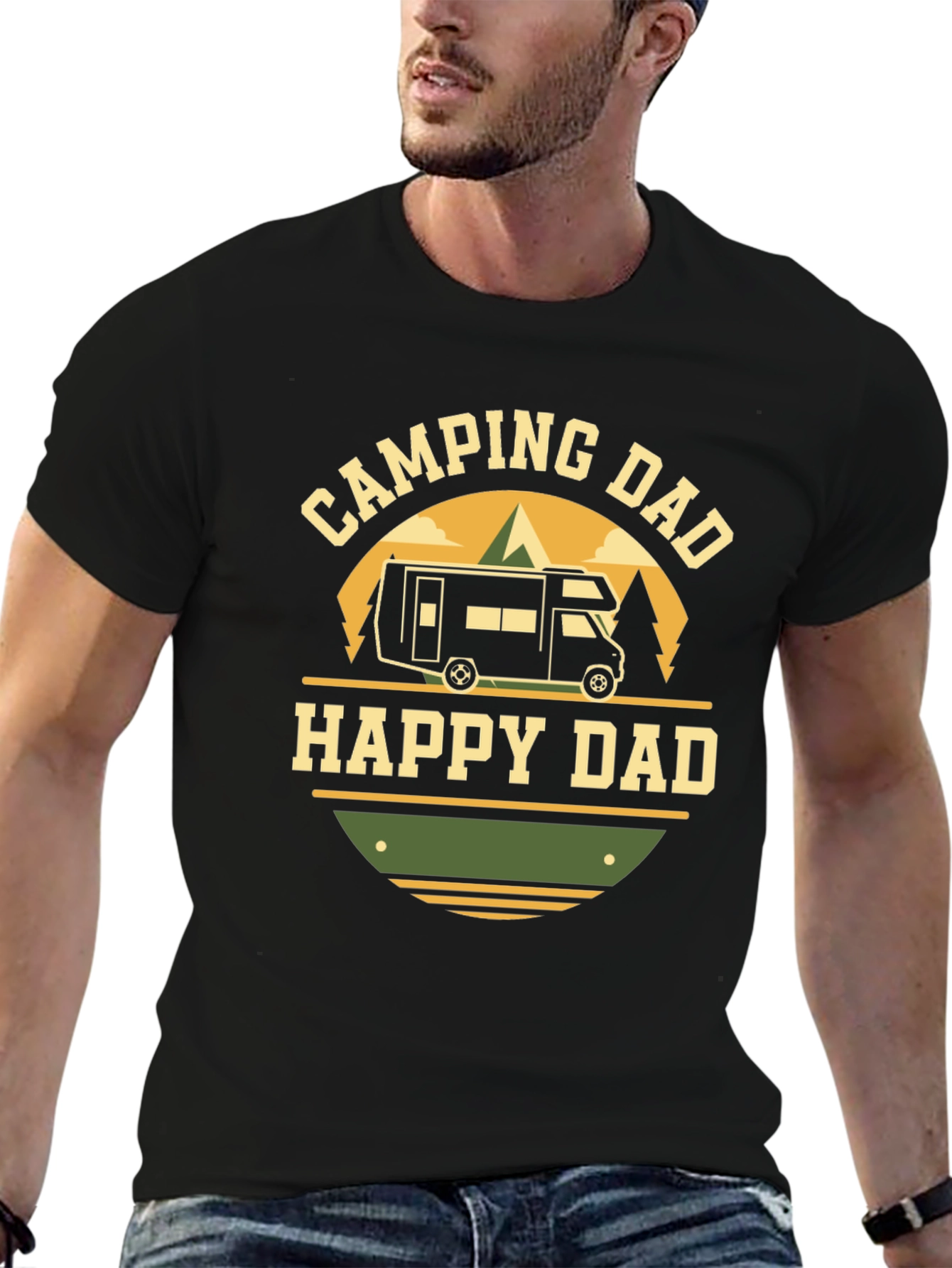 Camping Dad Happy Dad T-Shirt