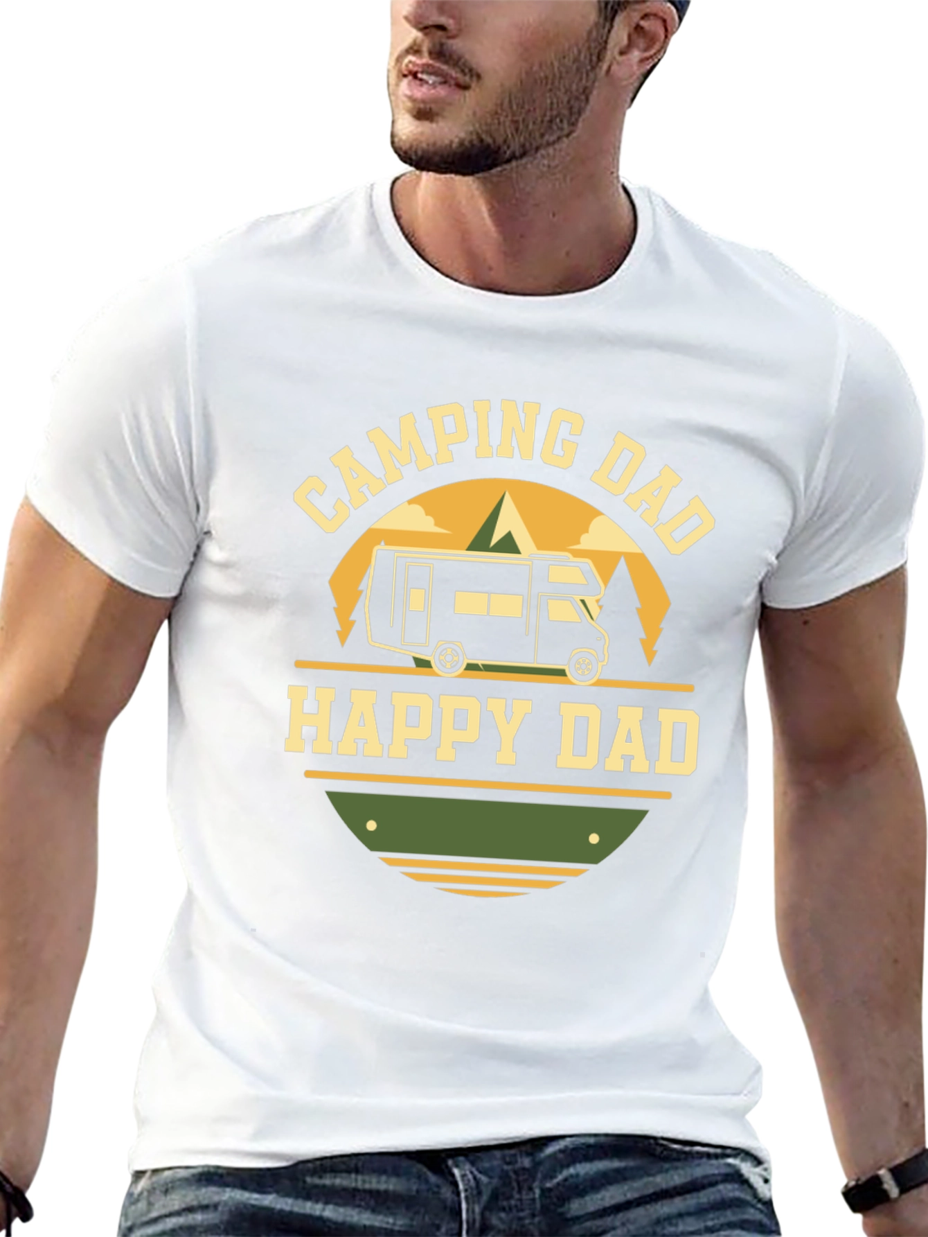 Camping Dad Happy Dad T-Shirt