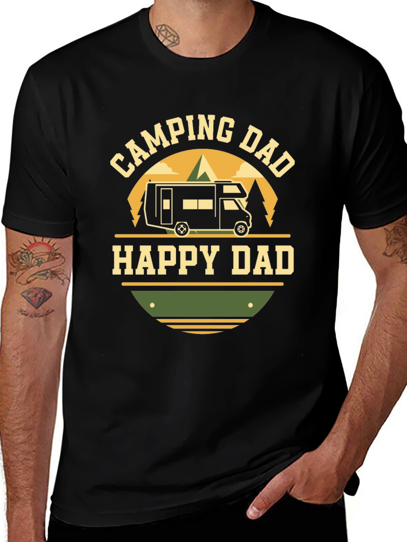 Camping Dad Happy Dad T-Shirt