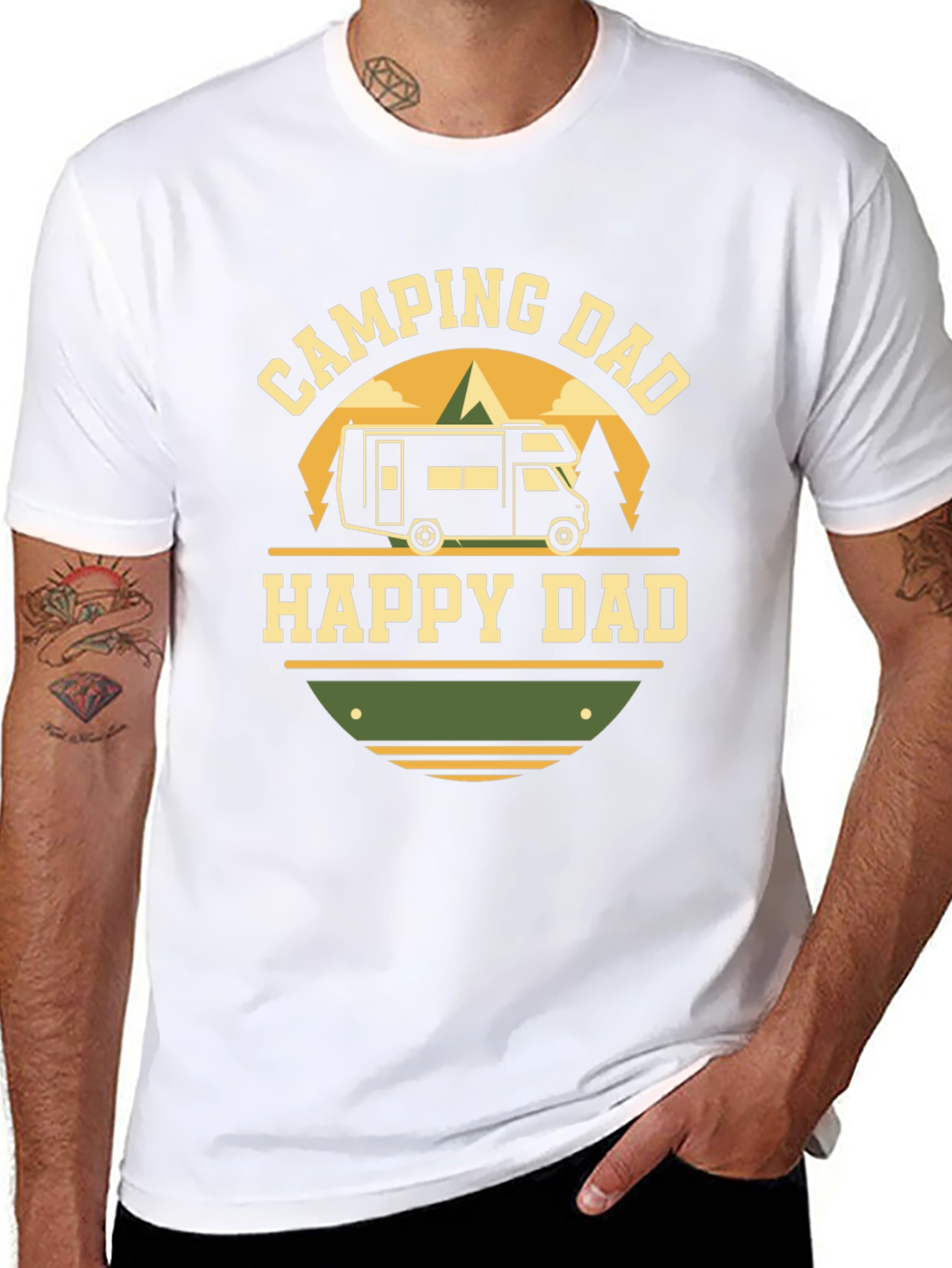 Camping Dad Happy Dad T-Shirt